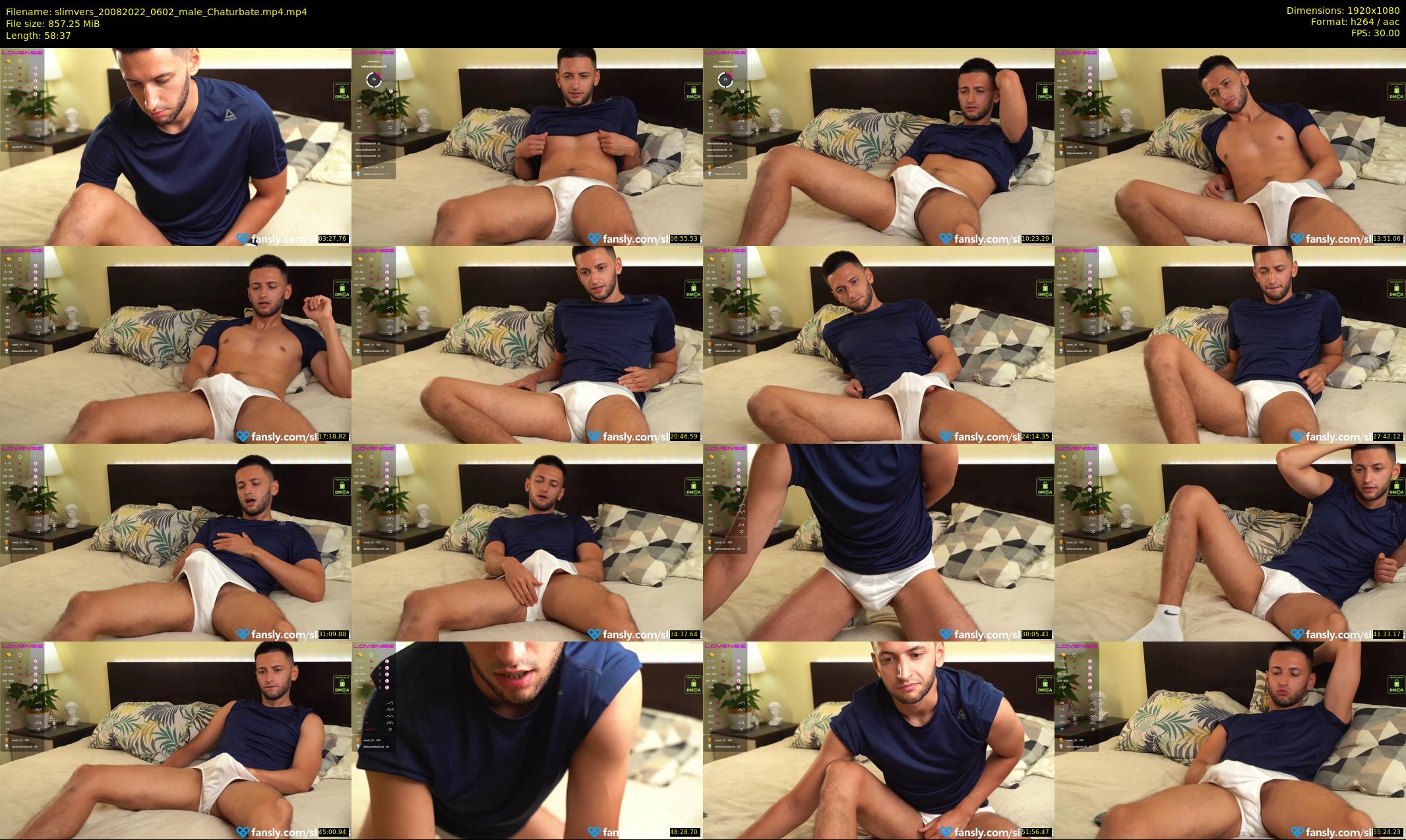 slimvers — 59 minute Chaturbate male cam show recording, 1080p, Aug 20, 2022