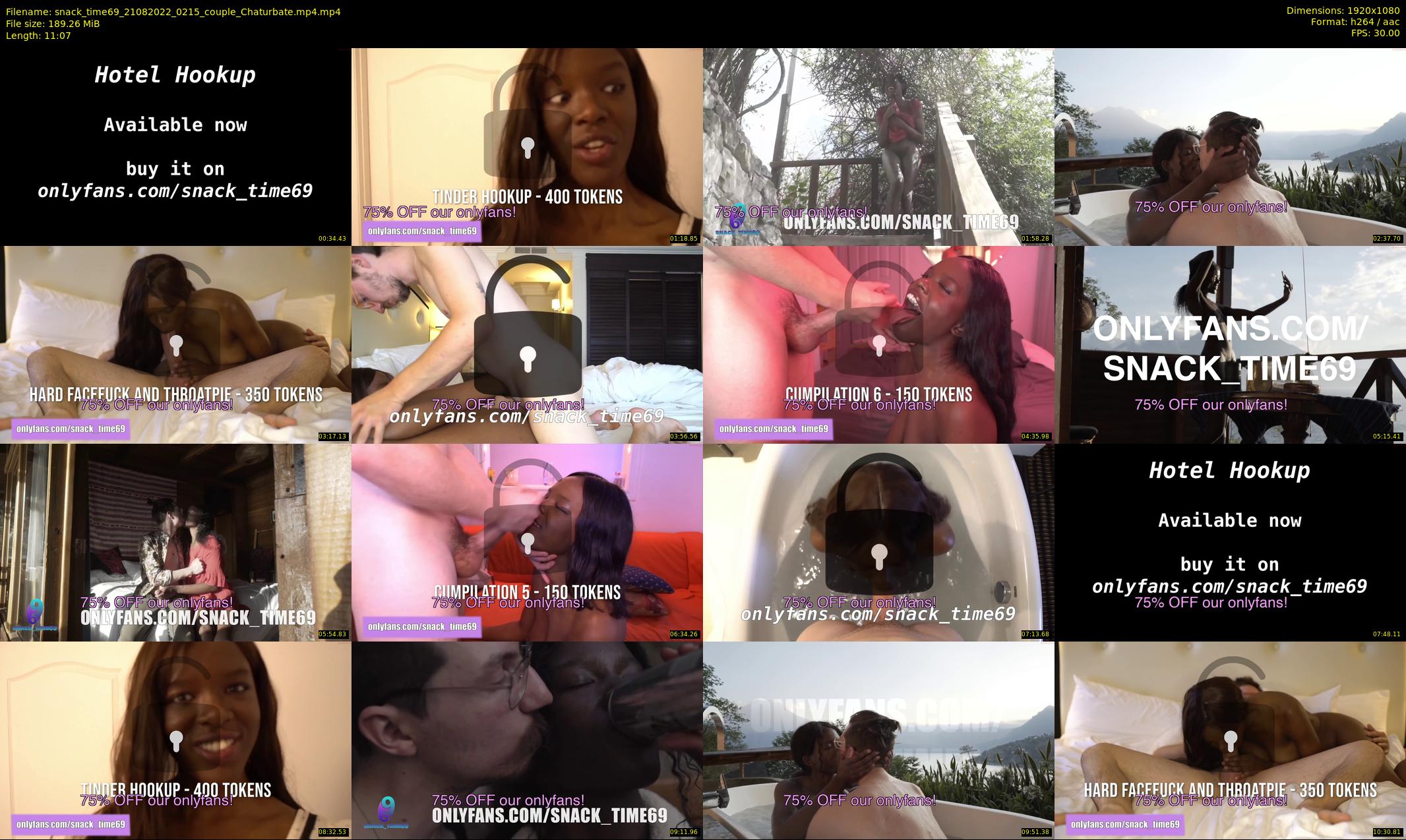 snack_time69 — 12 minute Chaturbate couple cam show recording, 1080p, Aug 21, 2022