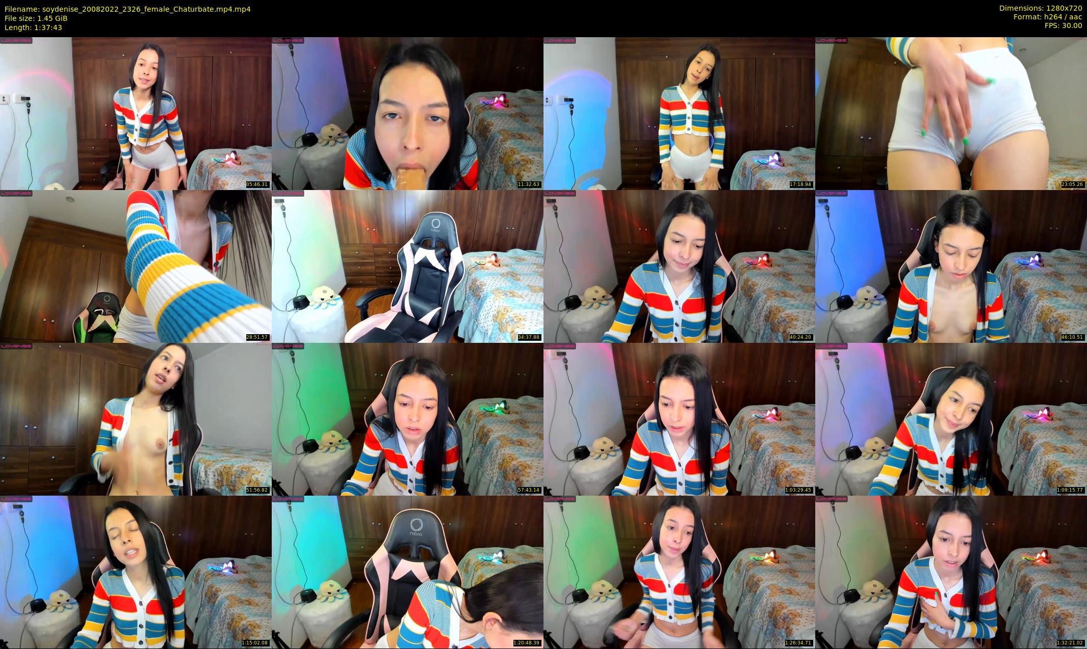 soydenise — 98 minute Chaturbate female cam show recording, 720p, Aug 20, 2022