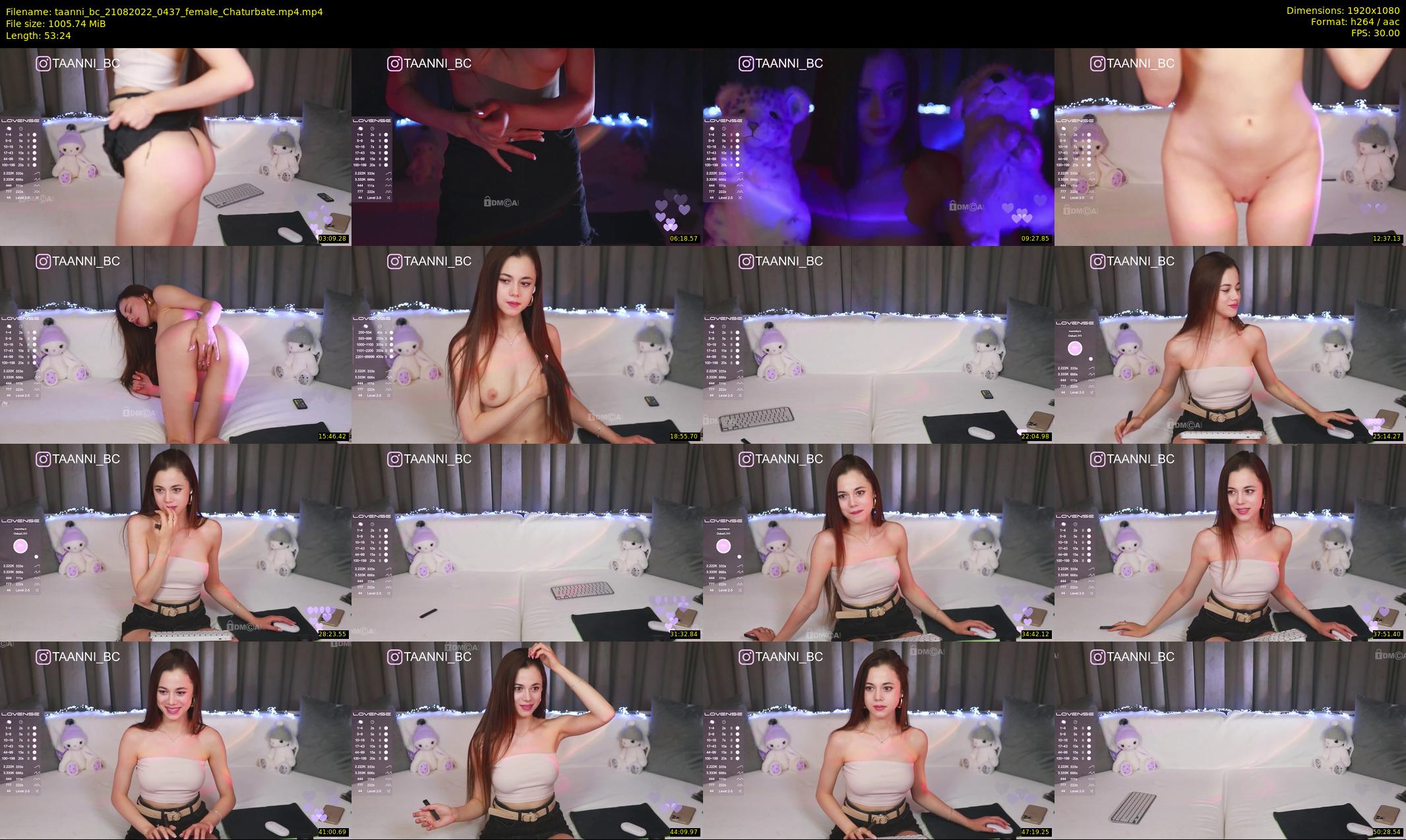 taanni_bc — 54 minute Chaturbate female cam show recording, 1080p, Aug 21, 2022