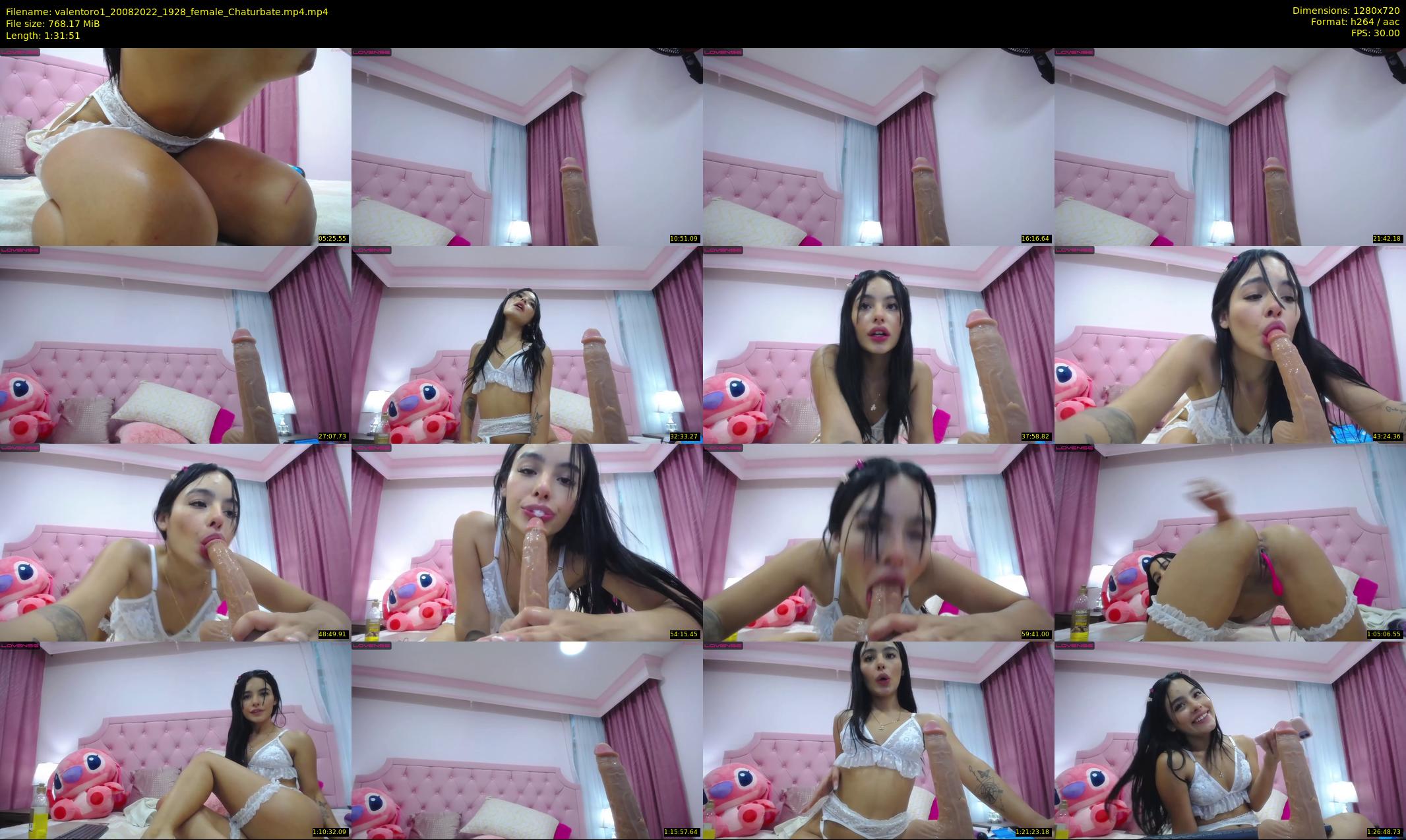 valentoro1 — 92 minute Chaturbate female cam show recording, 720p, Aug 20, 2022