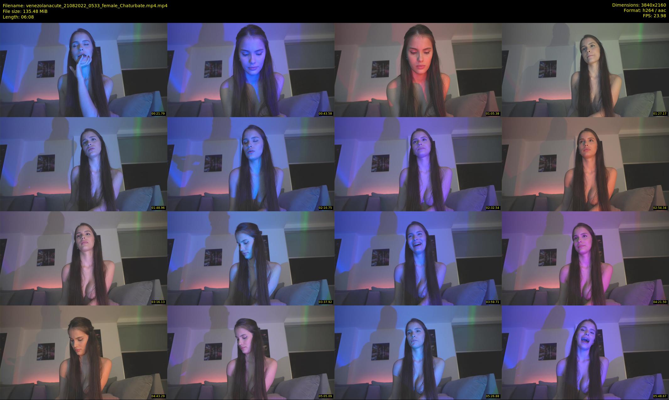 venezolanacute — 7 minute Chaturbate female cam show recording, 4K, Aug 21, 2022