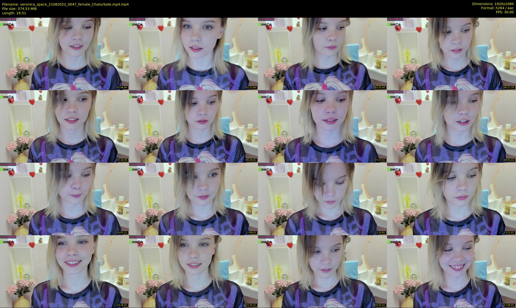 veronica_space — 19 minute Chaturbate female cam show recording, 1080p, Aug 21, 2022