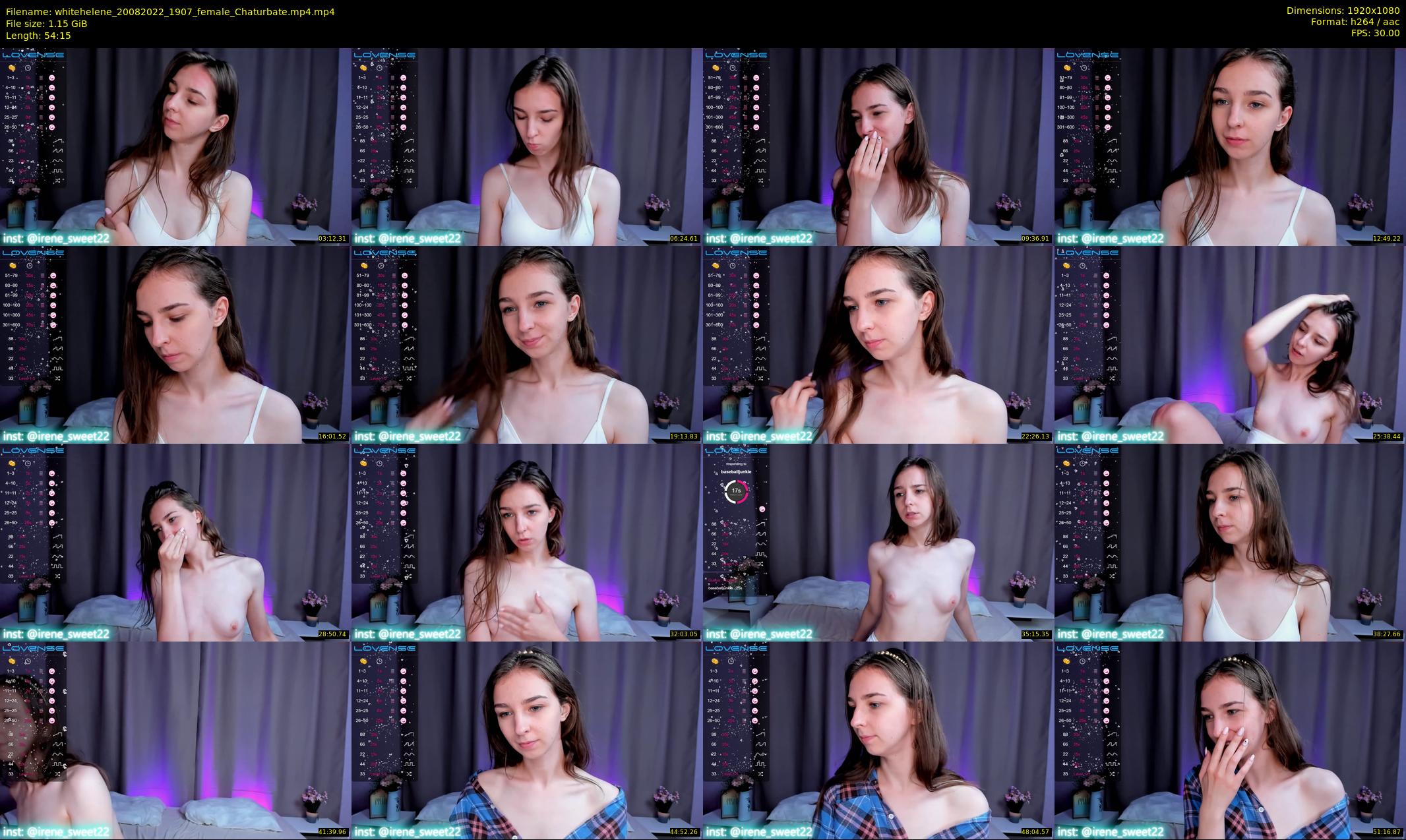 whitehelene — 55 minute Chaturbate female cam show recording, 1080p, Aug 20, 2022