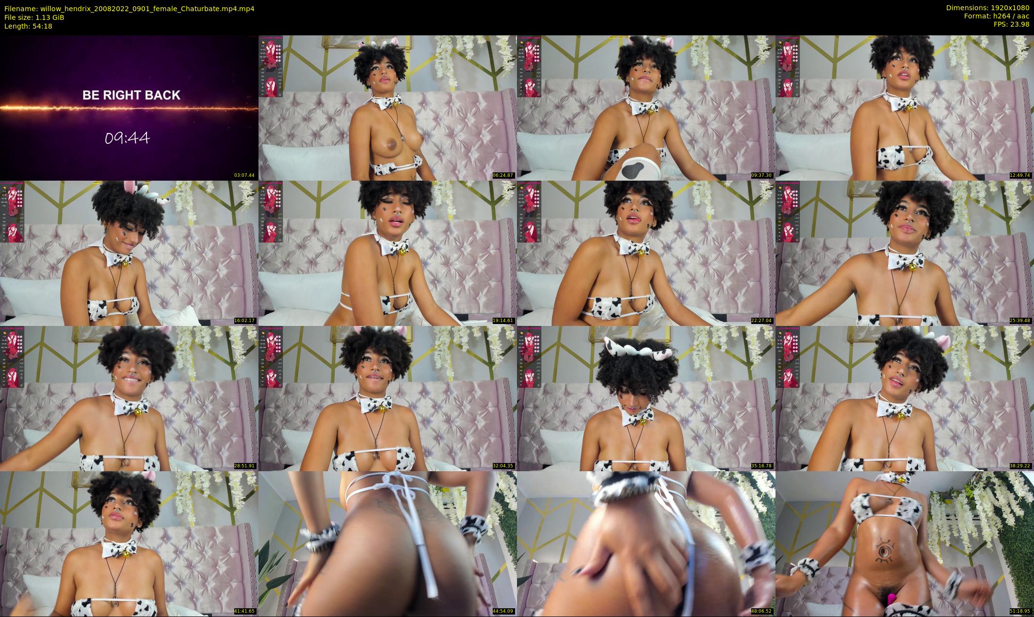 willow_hendrix — 55 minute Chaturbate female cam show recording, 1080p, Aug 20, 2022