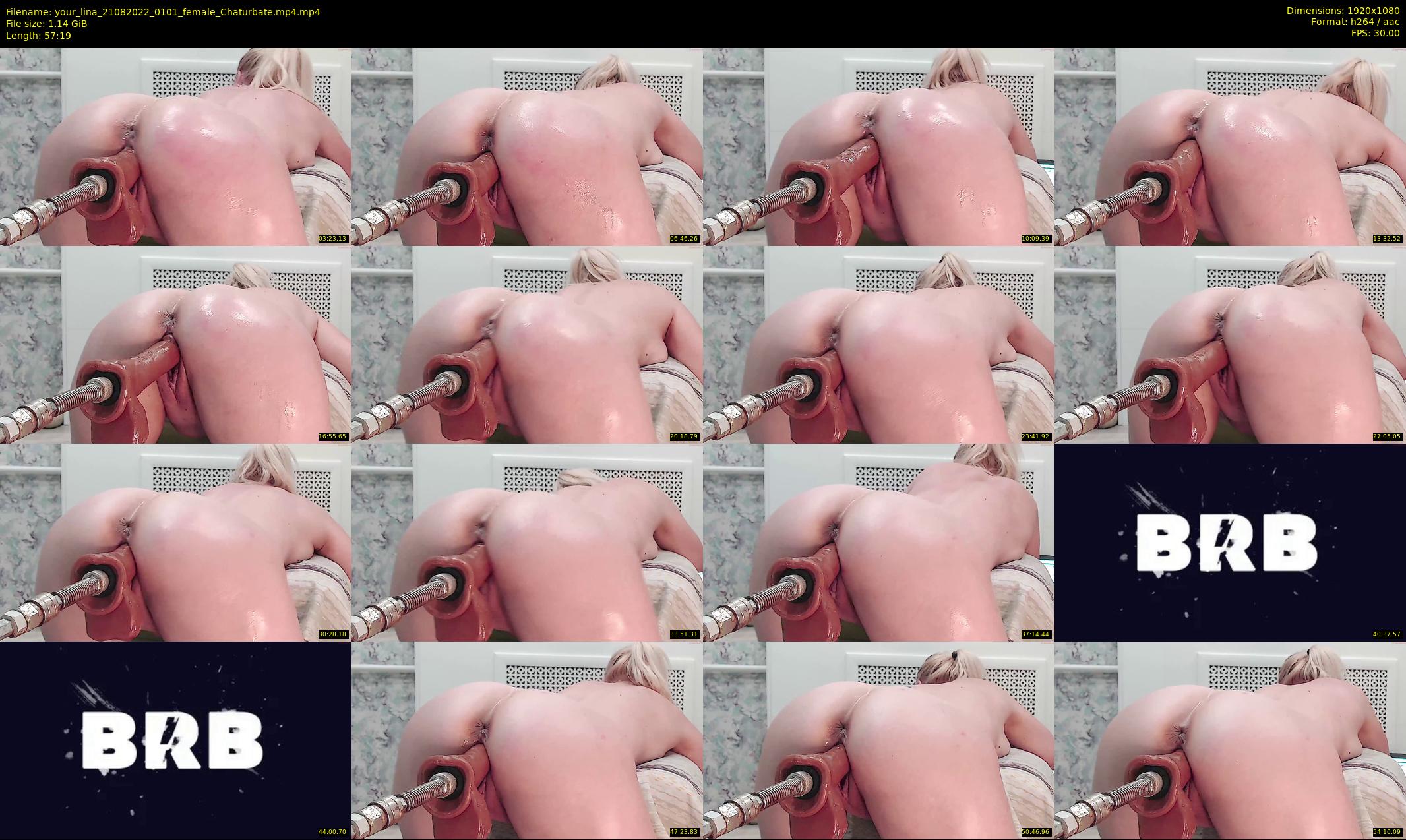 your_lina — 58 minute Chaturbate female cam show recording, 1080p, Aug 21, 2022