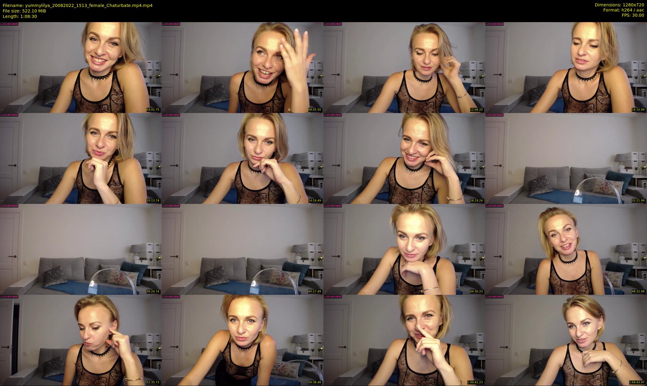 yummylilya — 69 minute Chaturbate female cam show recording, 720p, Aug 20, 2022