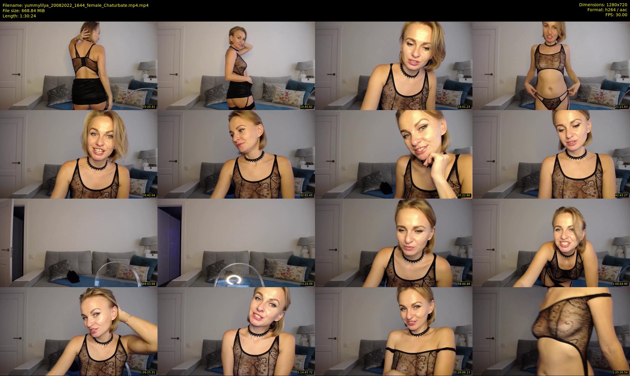 yummylilya — 91 minute Chaturbate female cam show recording, 720p, Aug 20, 2022