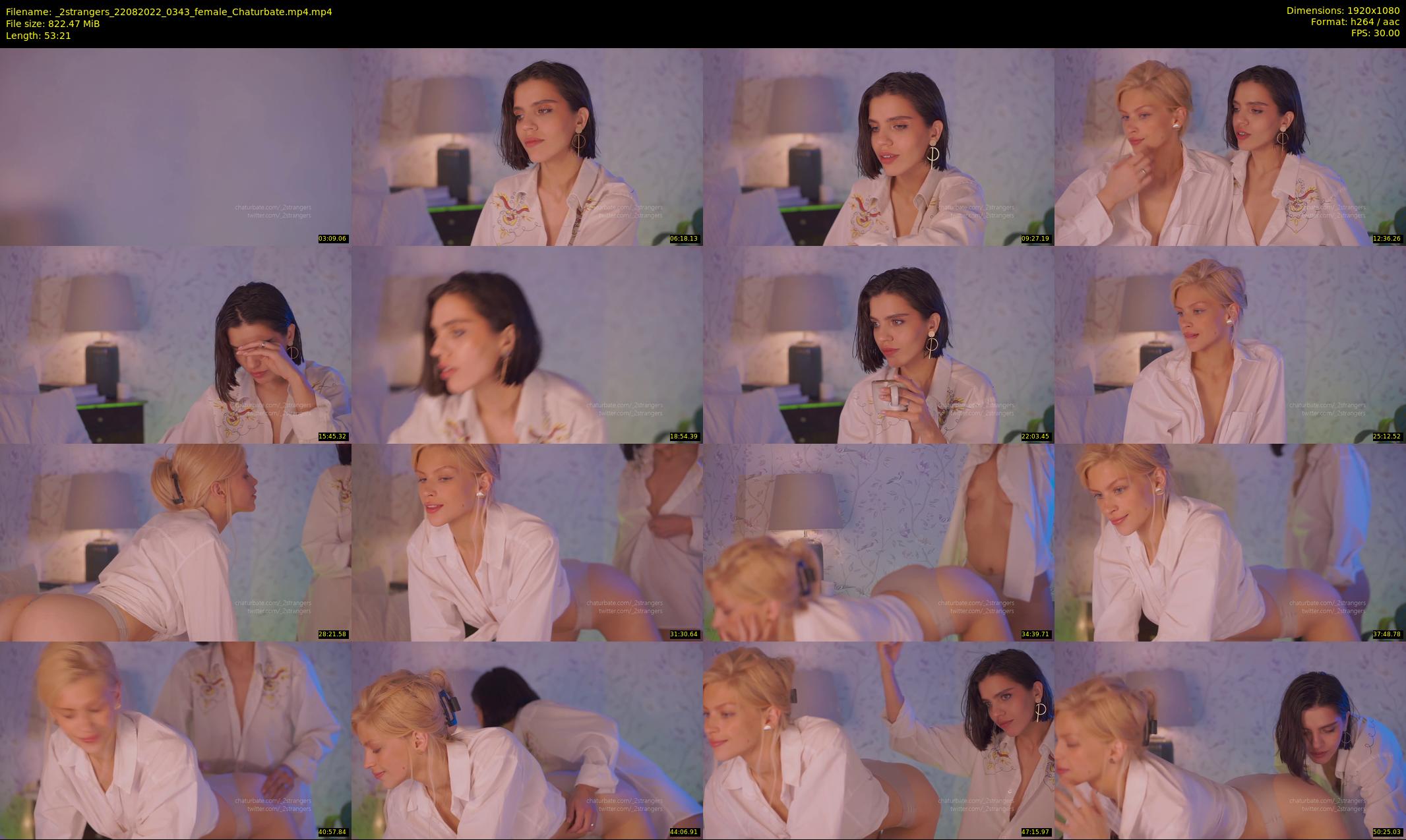 _2strangers — 54 minute Chaturbate couple cam show recording, 1080p, Aug 22, 2022