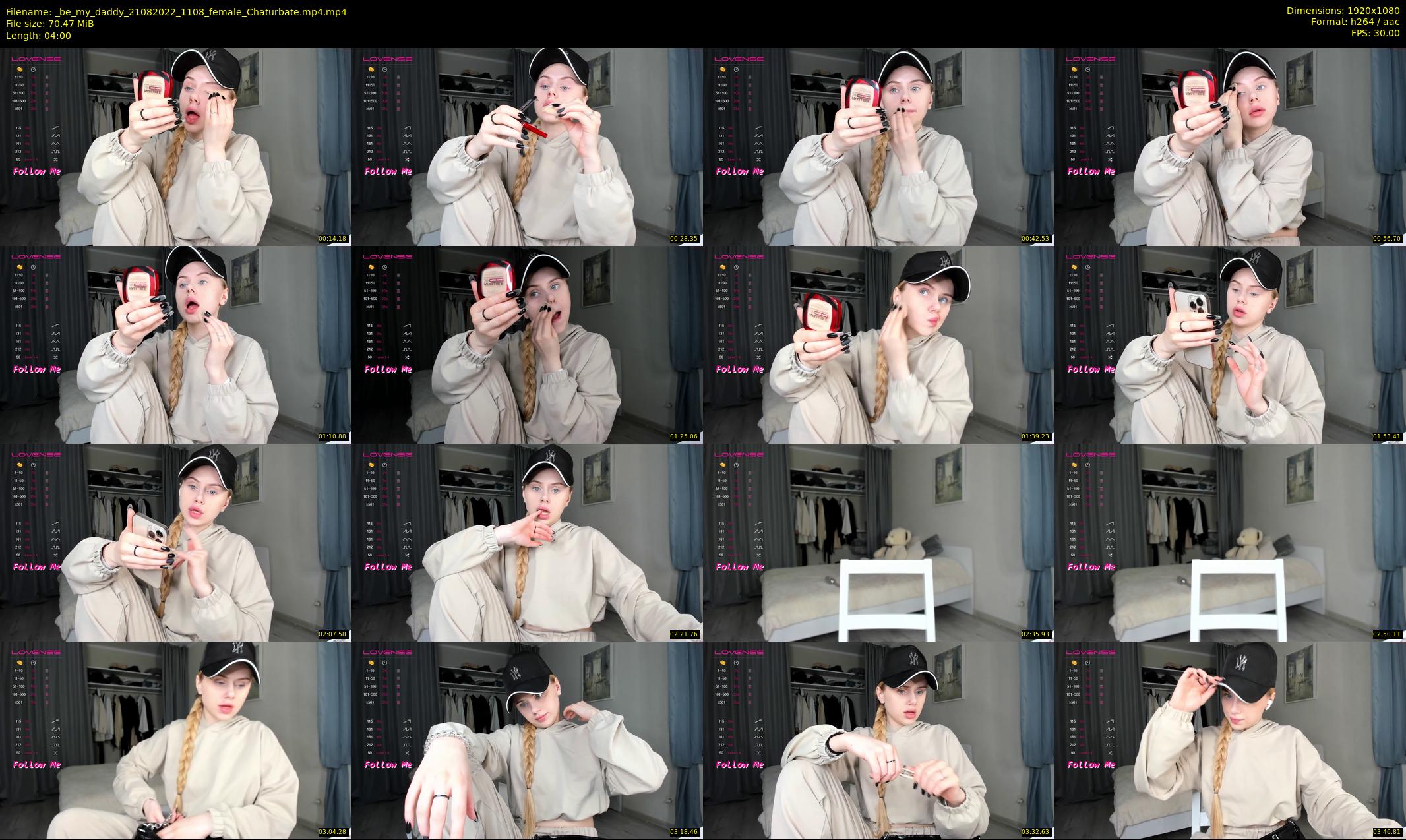 _be_my_daddy — 4 minute Chaturbate female cam show recording, 1080p, Aug 21, 2022