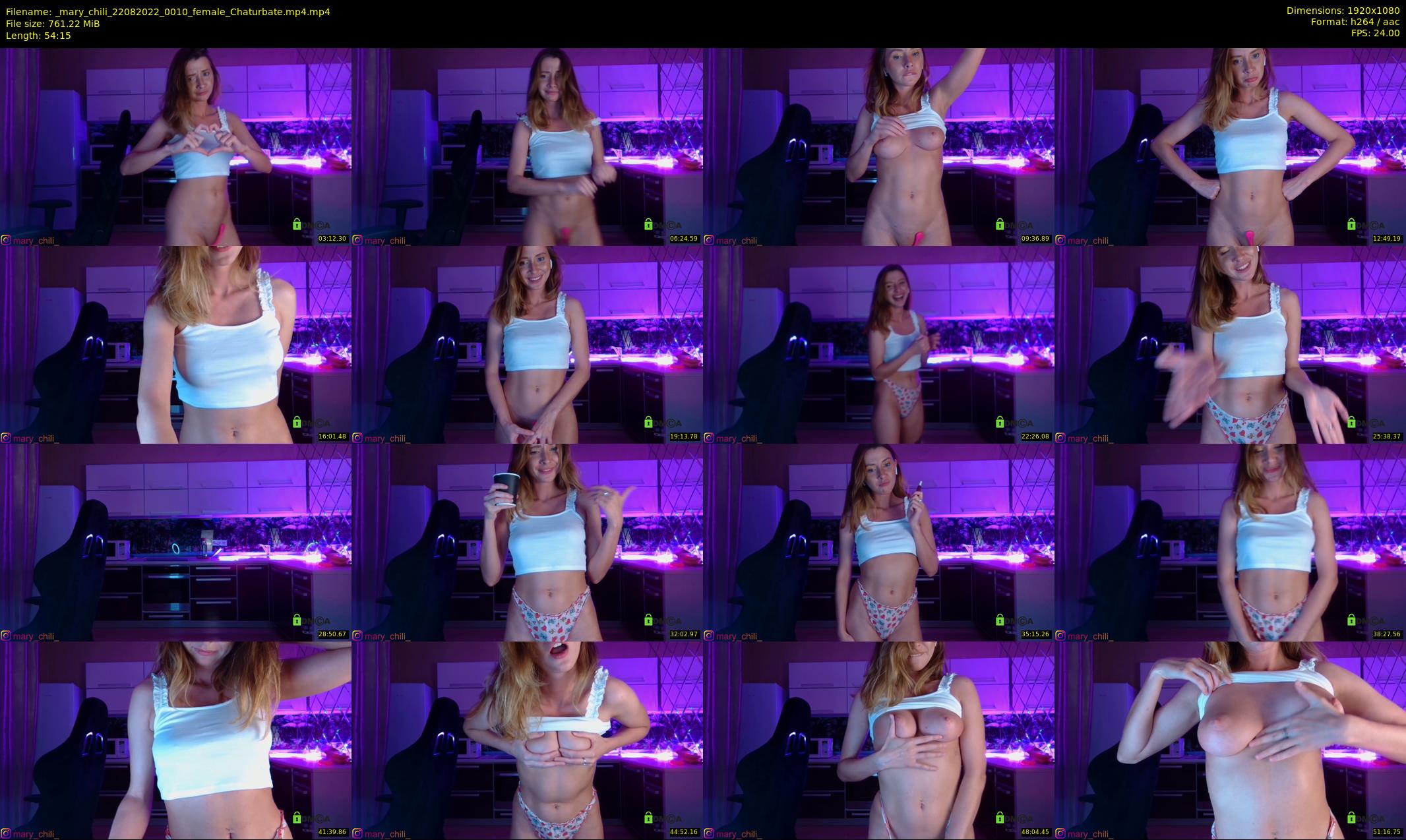 _mary_chili — 55 minute Chaturbate female cam show recording, 1080p, Aug 22, 2022