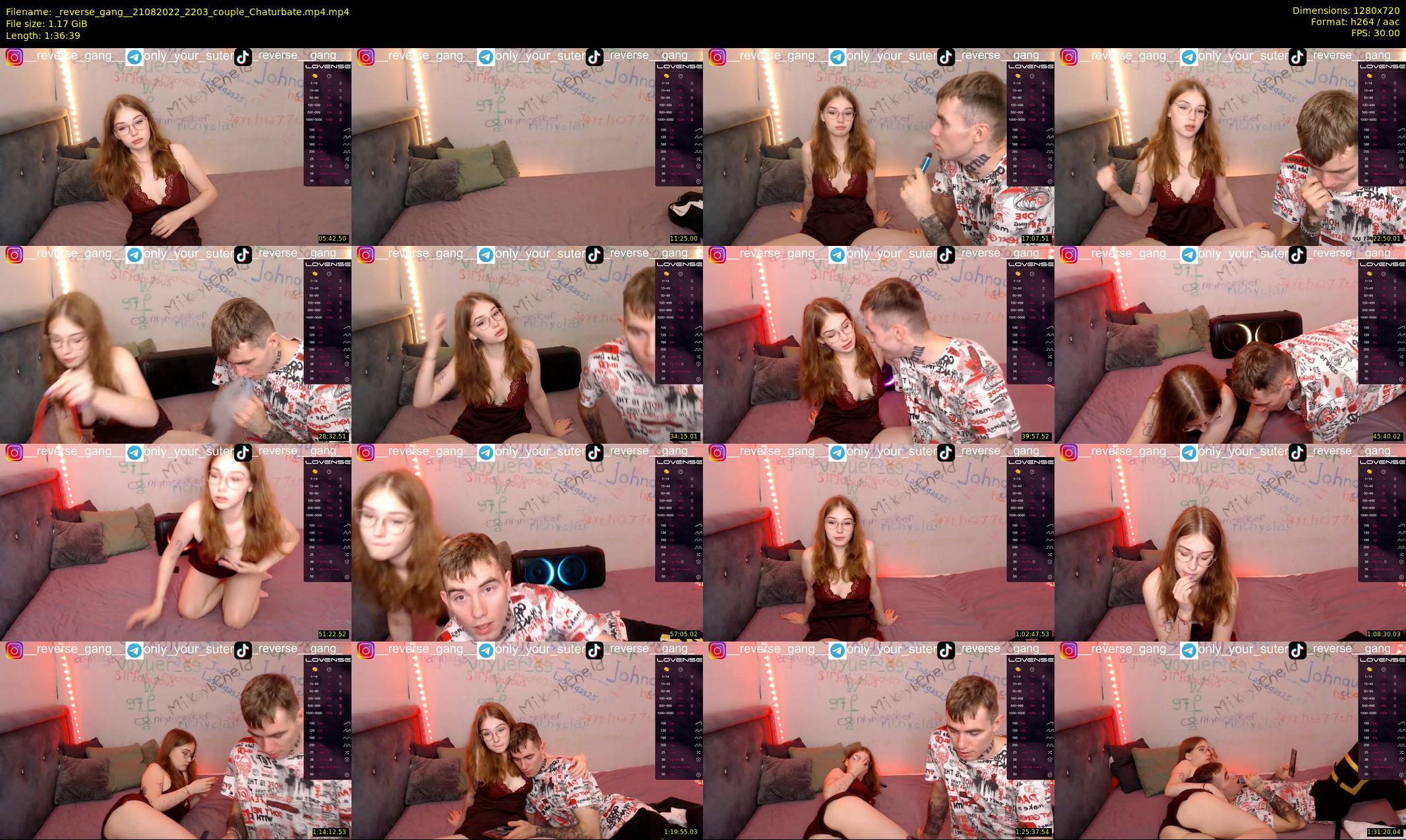 _reverse_gang_ — 97 minute Chaturbate couple cam show recording, 720p, Aug 21, 2022