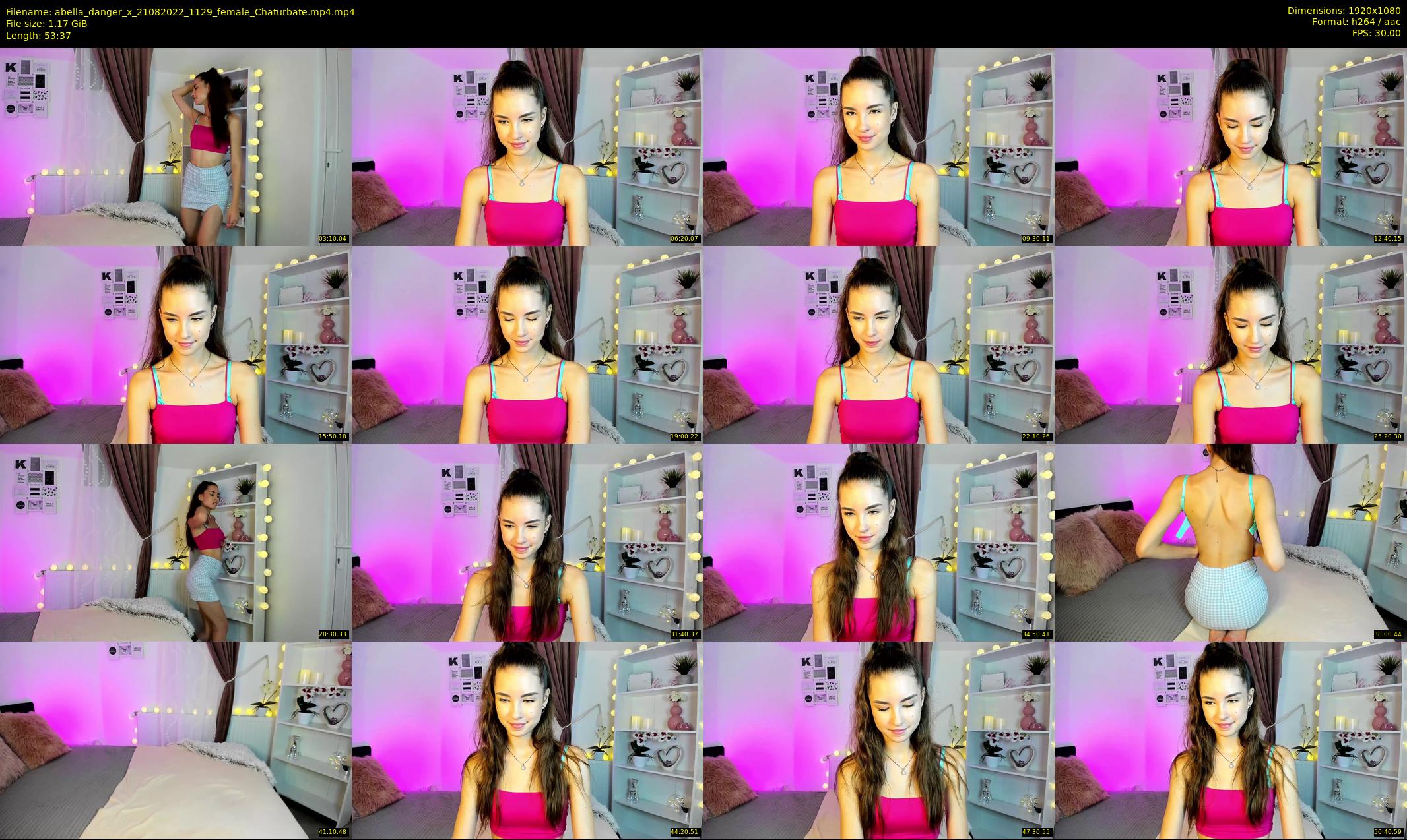 abella_danger_x — 54 minute Chaturbate female cam show recording, 1080p, Aug 21, 2022