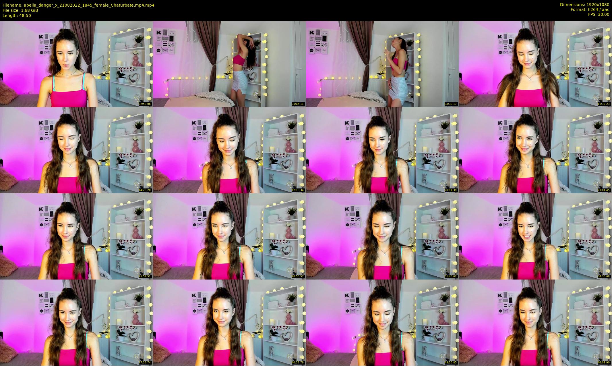 abella_danger_x — 49 minute Chaturbate female cam show recording, 1080p, Aug 21, 2022