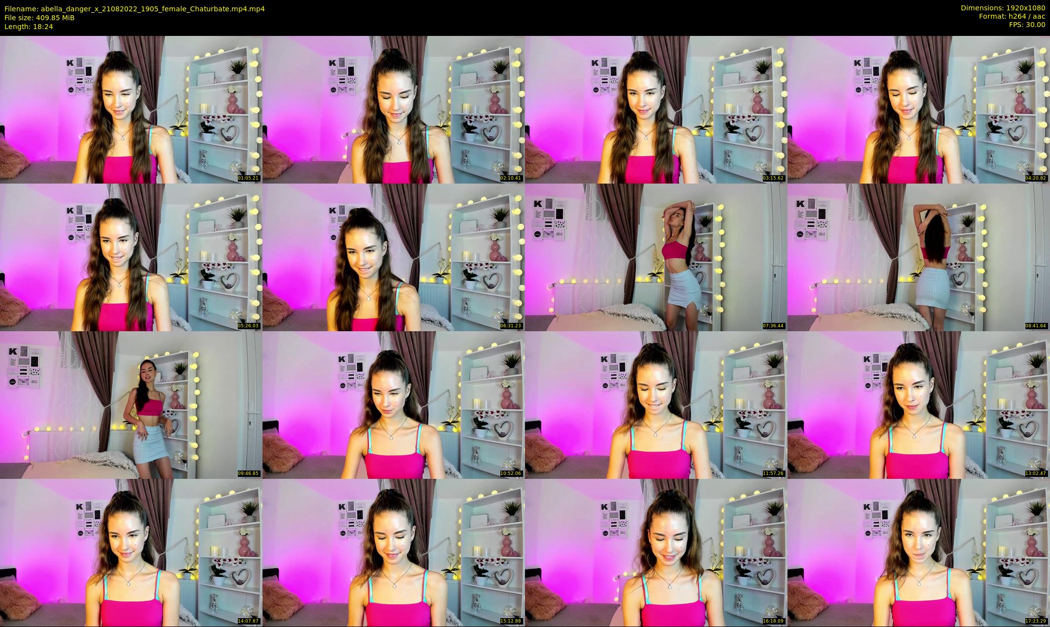 abella_danger_x — 19 minute Chaturbate female cam show recording, 1080p, Aug 21, 2022