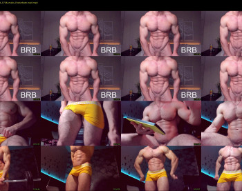 adam_muscle_ — 68 minute Chaturbate male cam show recording, 1080p, Aug 21, 2022