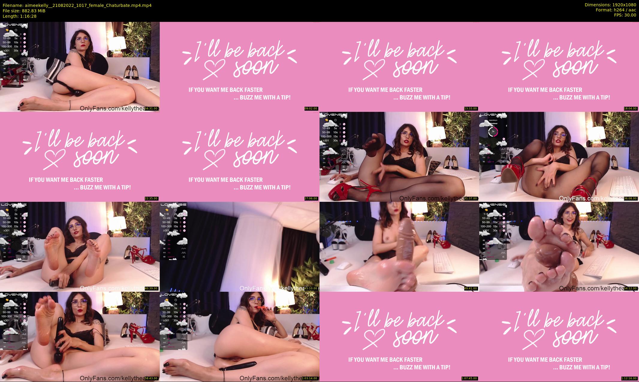 aimeekelly_ — 77 minute Chaturbate female cam show recording, 1080p, Aug 21, 2022
