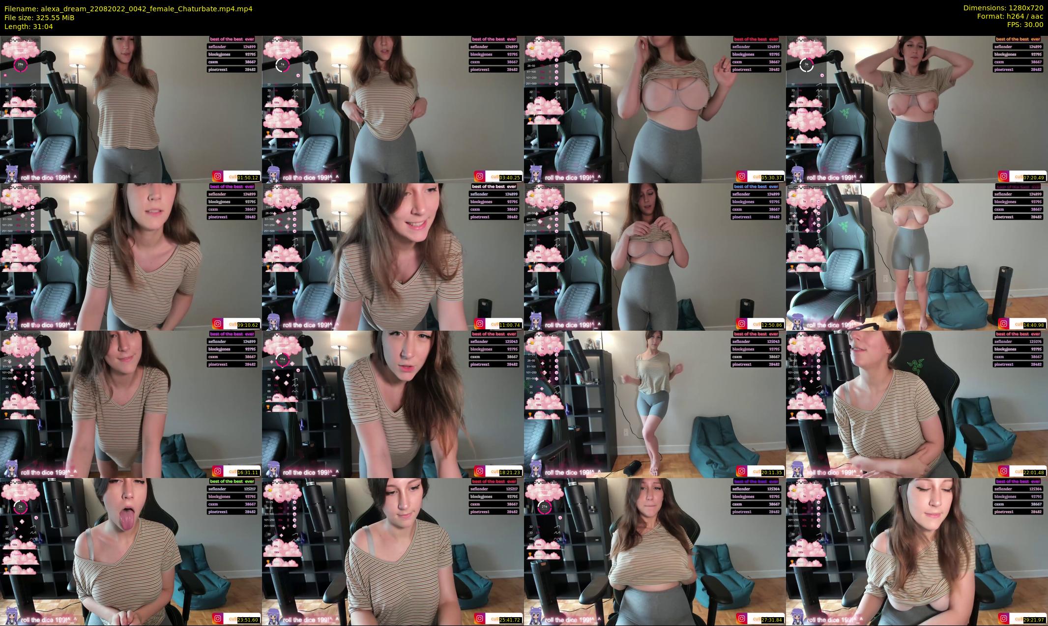 alexa_dream — 32 minute Chaturbate female cam show recording, 720p, Aug 22, 2022