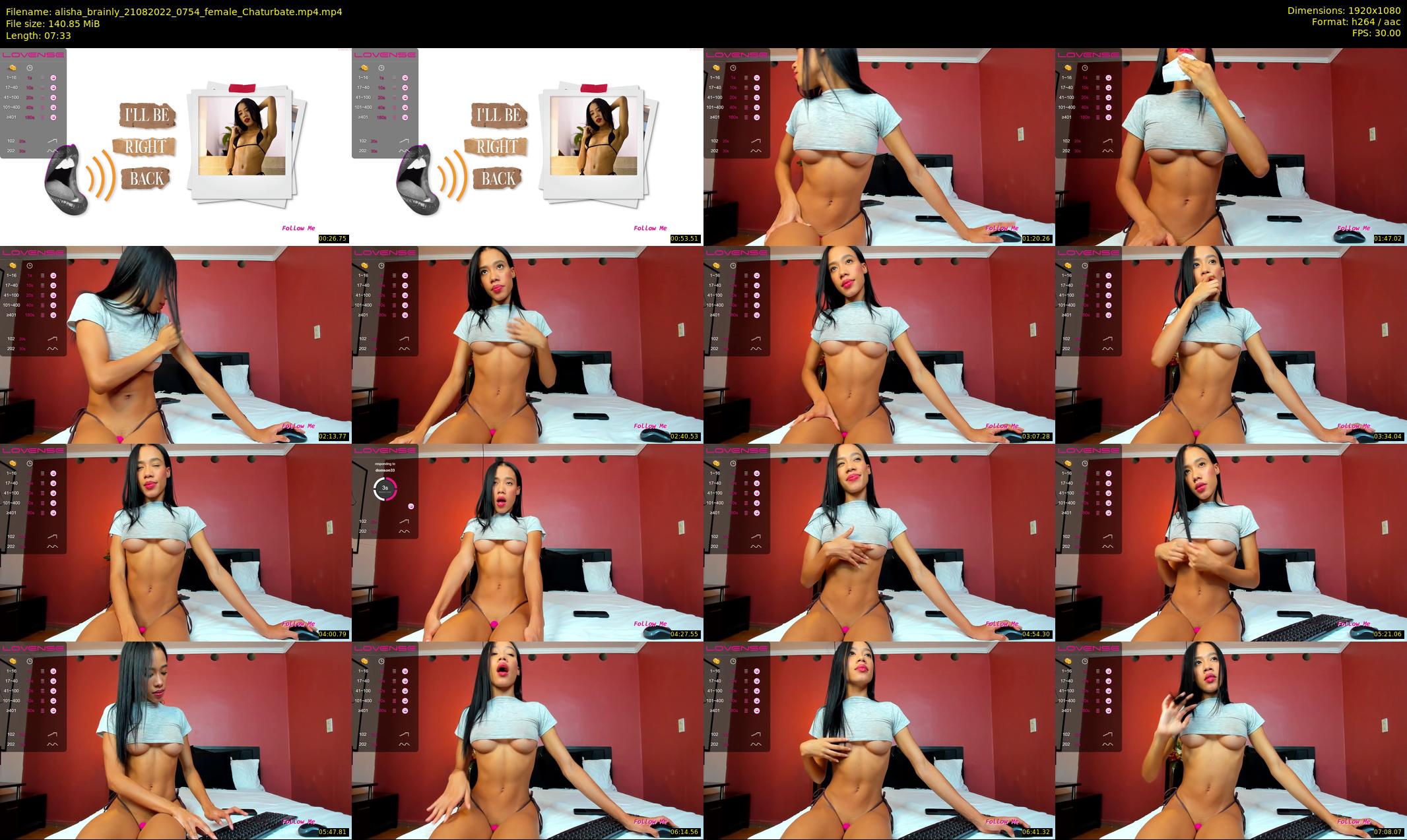 alisha_brainly — 8 minute Chaturbate female cam show recording, 1080p, Aug 21, 2022
