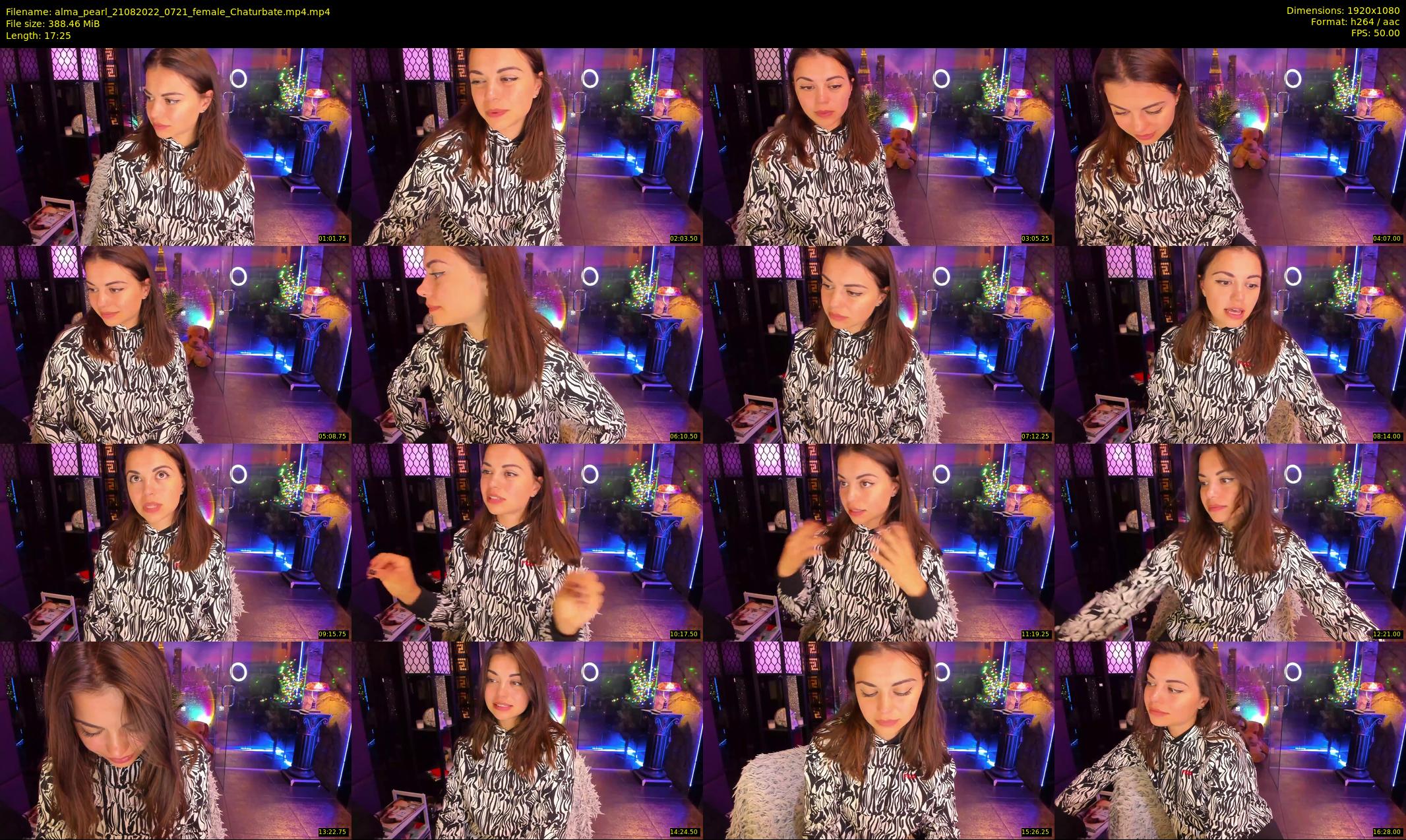alma_pearl — 18 minute Chaturbate female cam show recording, 1080p, Aug 21, 2022