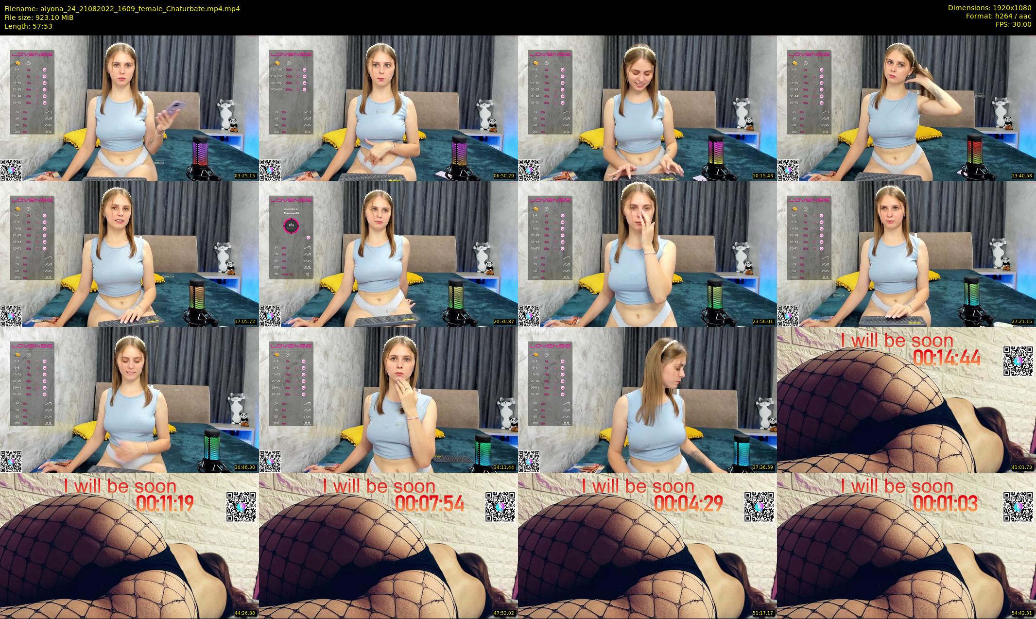 alyona_24 — 58 minute Chaturbate female cam show recording, 1080p, Aug 21, 2022