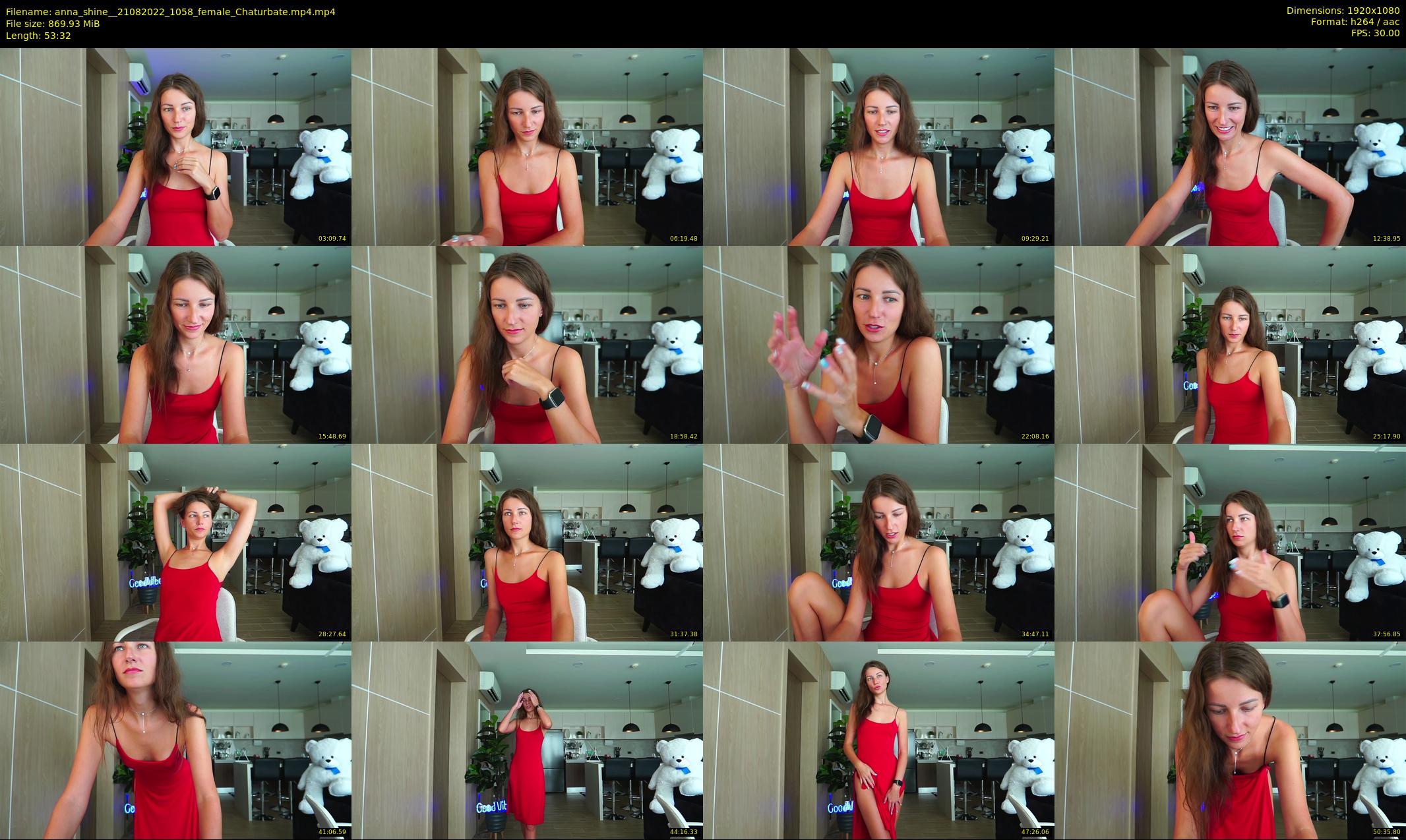 anna_shine_ — 54 minute Chaturbate female cam show recording, 1080p, Aug 21, 2022