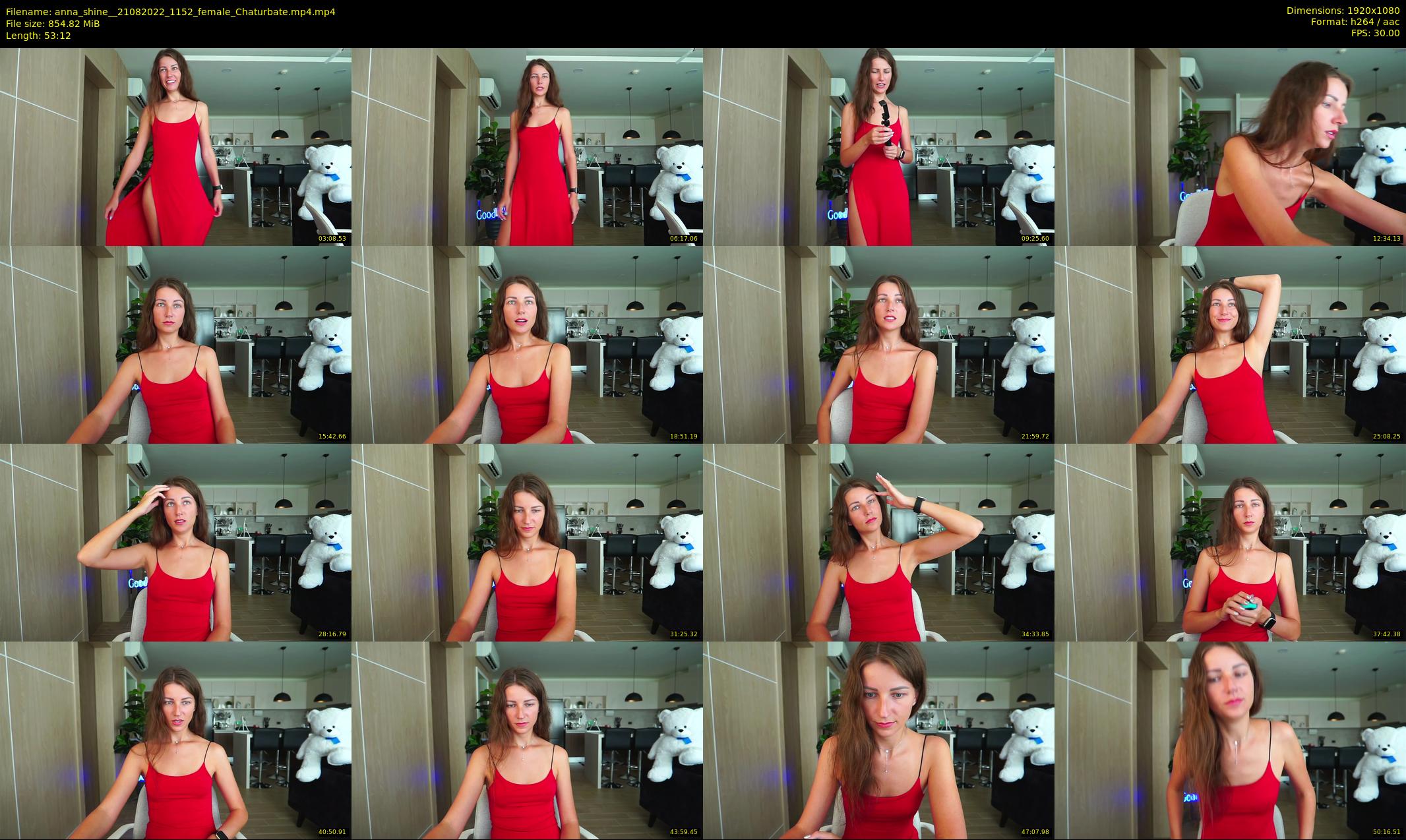 anna_shine_ — 54 minute Chaturbate female cam show recording, 1080p, Aug 21, 2022