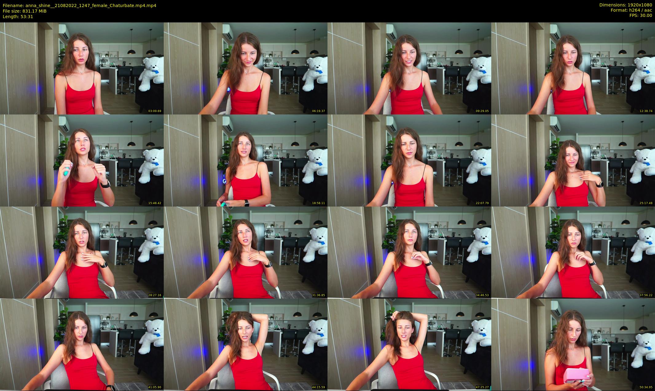 anna_shine_ — 54 minute Chaturbate female cam show recording, 1080p, Aug 21, 2022