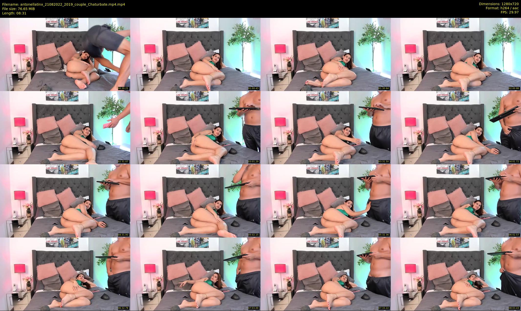 antonellatinx — 9 minute Chaturbate couple cam show recording, 720p, Aug 21, 2022