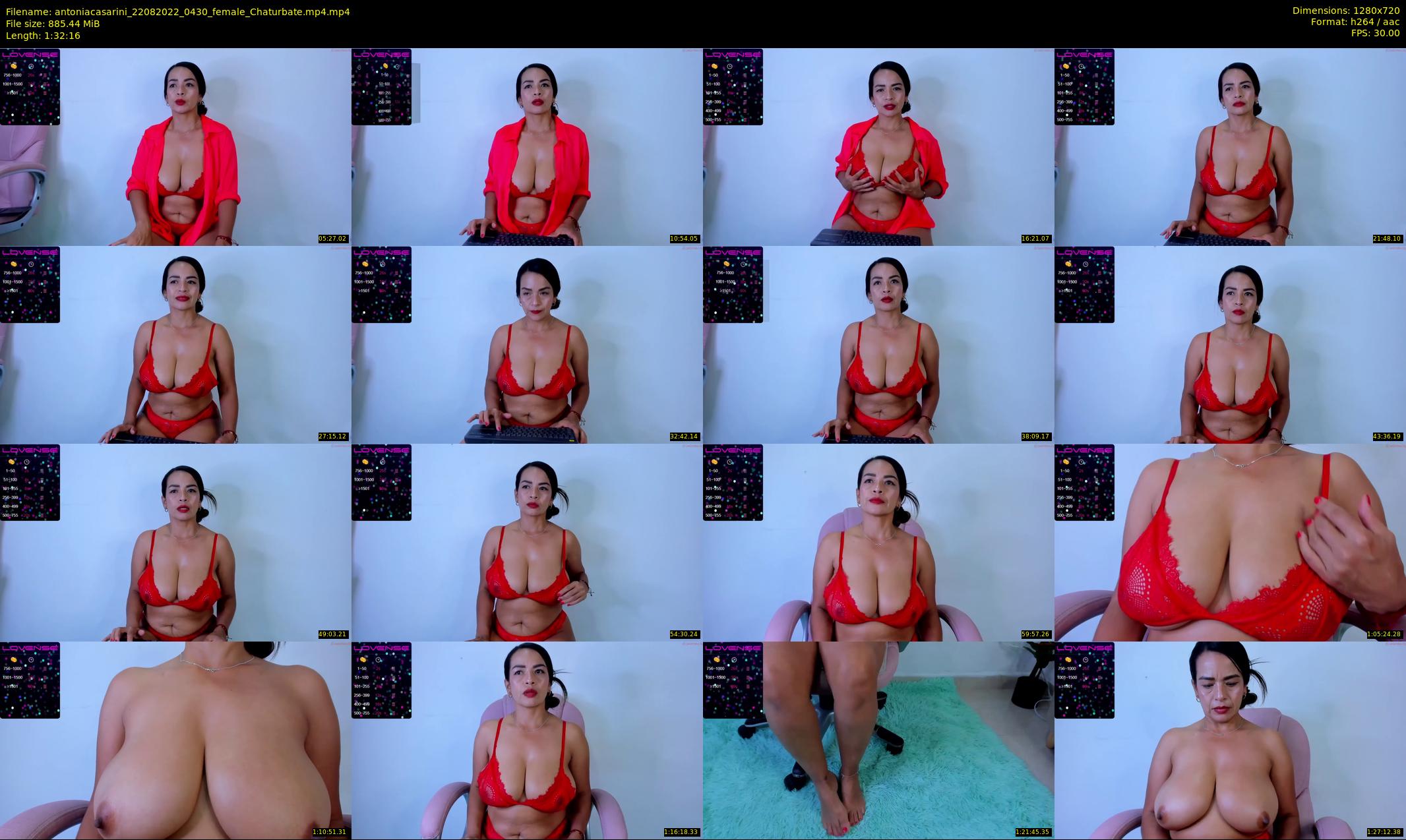 antoniacasarini — 93 minute Chaturbate female cam show recording, 720p, Aug 22, 2022