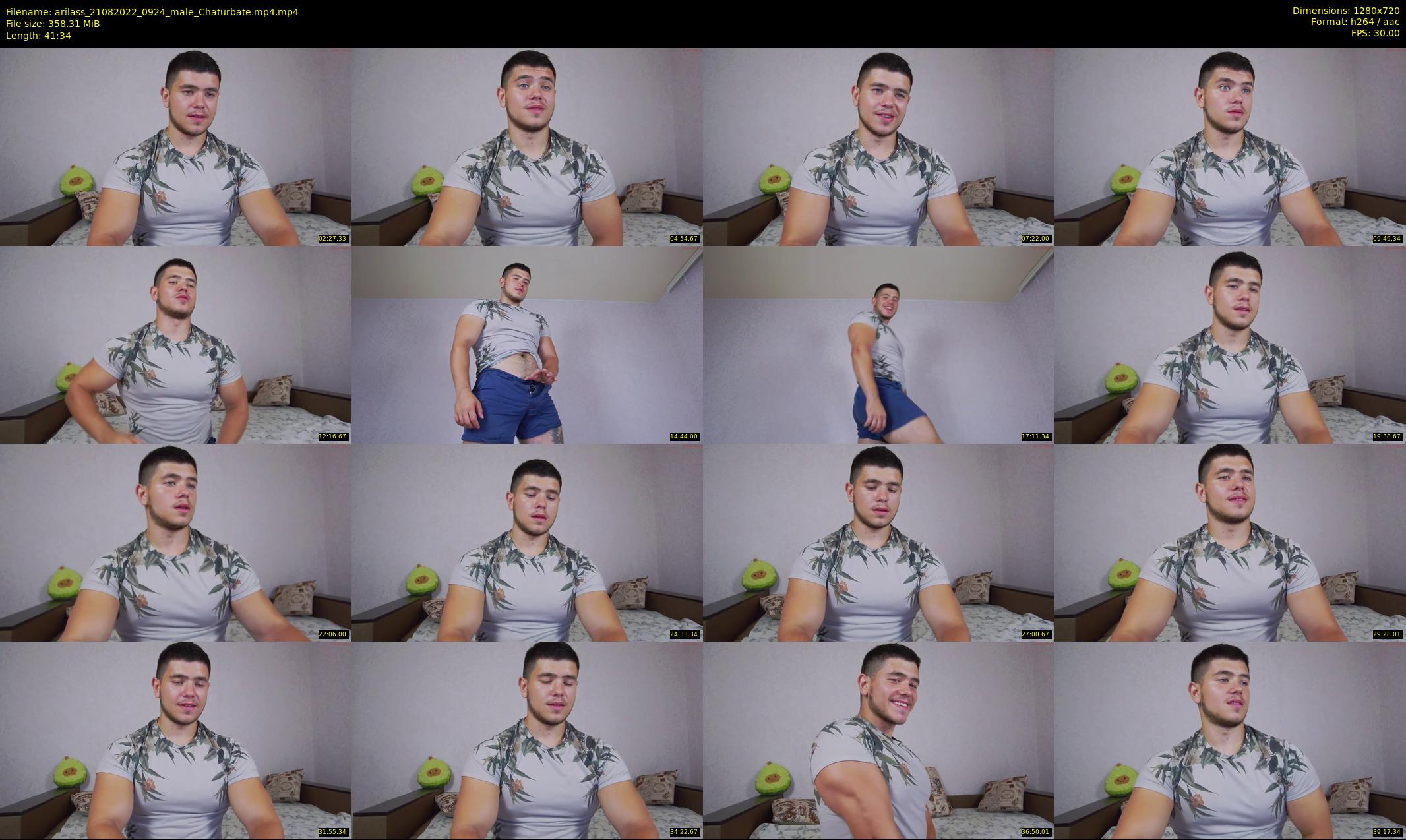 arilass — 42 minute Chaturbate male cam show recording, 720p, Aug 21, 2022