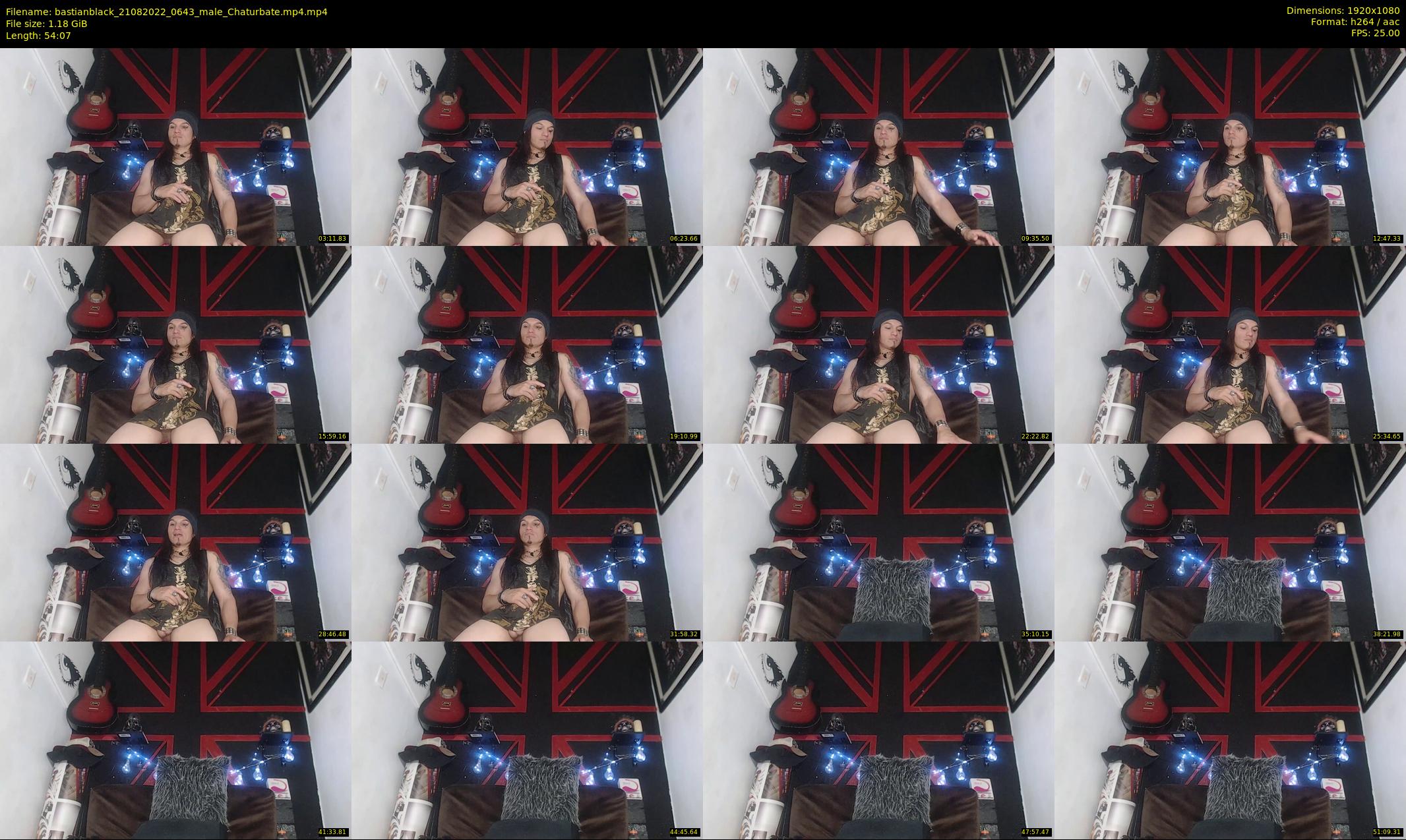 bastianblack — 55 minute Chaturbate male cam show recording, 1080p, Aug 21, 2022