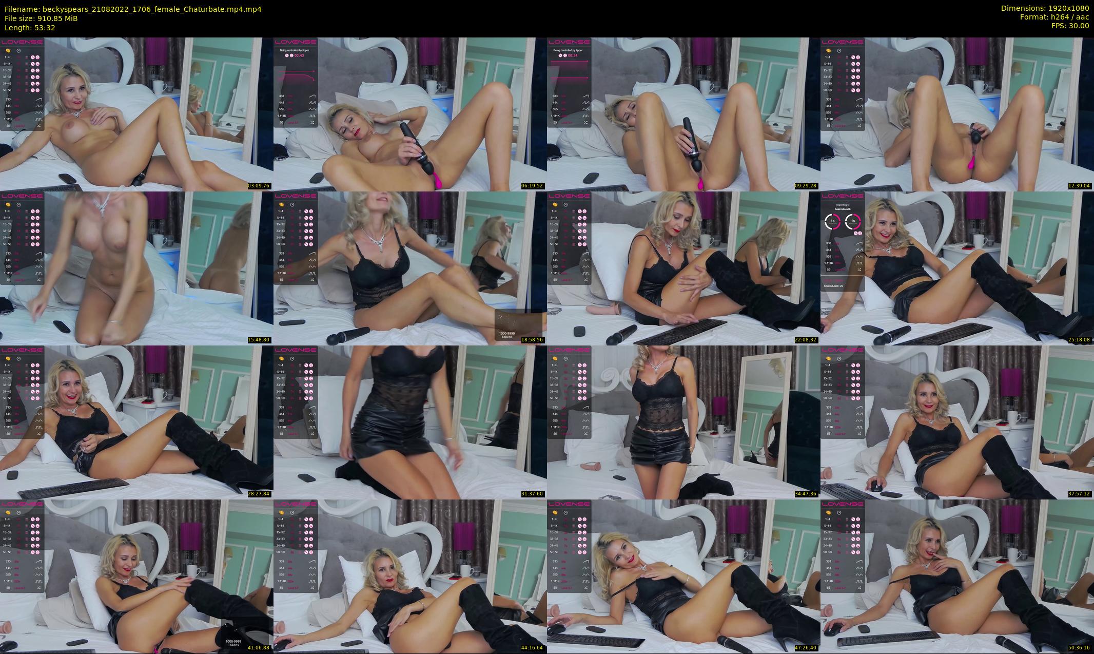 beckyspears — 54 minute Chaturbate female cam show recording, 1080p, Aug 21, 2022