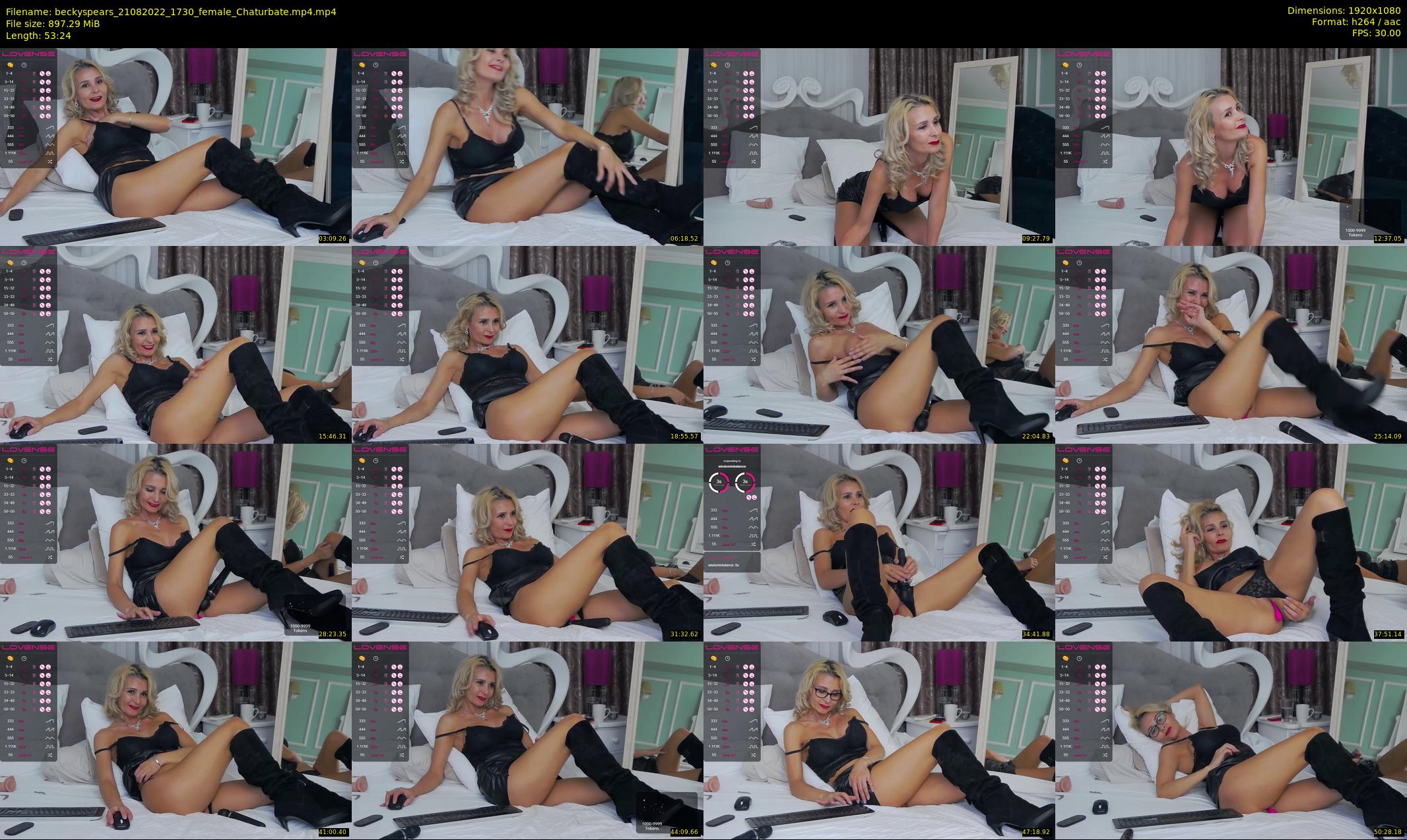beckyspears — 54 minute Chaturbate female cam show recording, 1080p, Aug 21, 2022