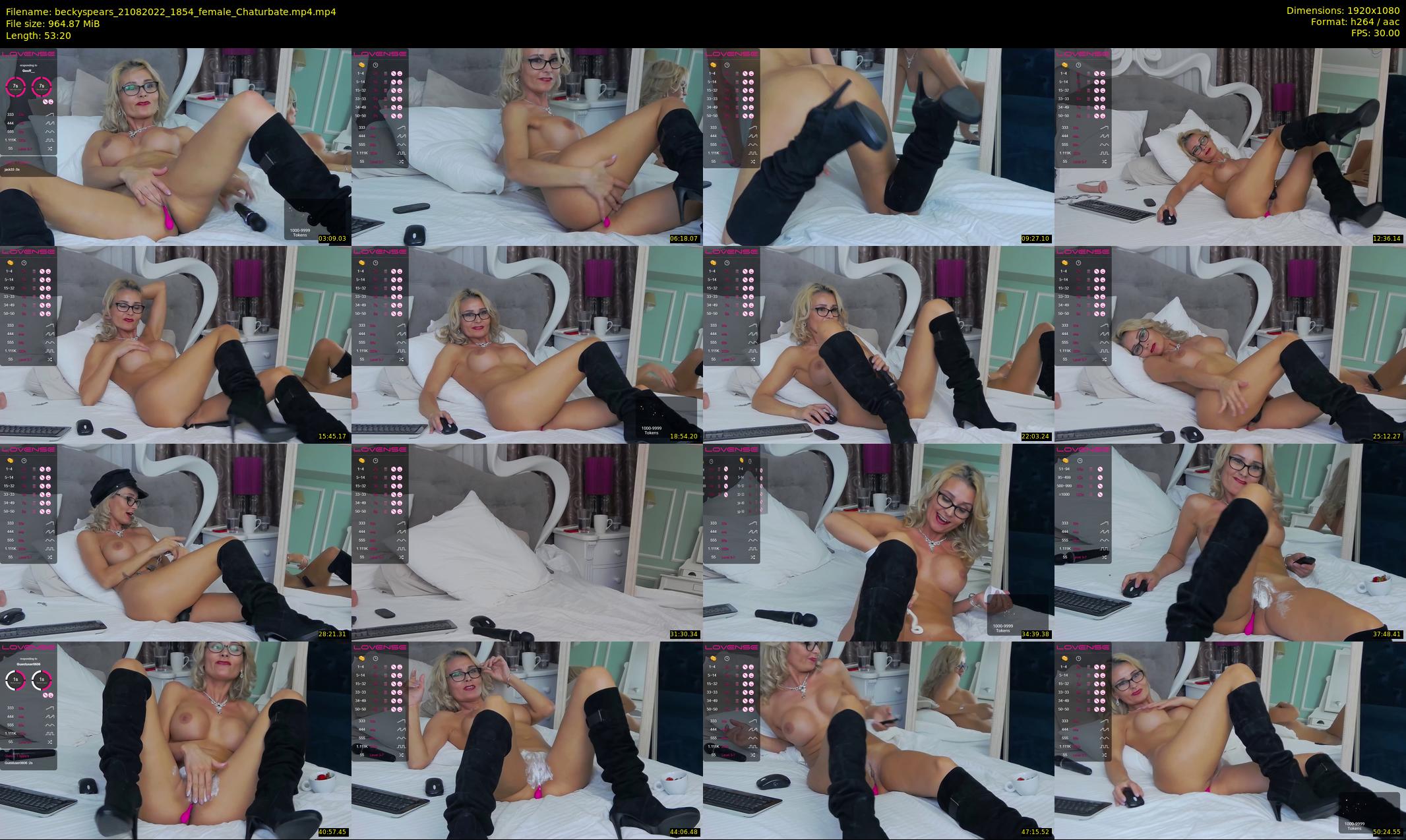 beckyspears — 54 minute Chaturbate female cam show recording, 1080p, Aug 21, 2022