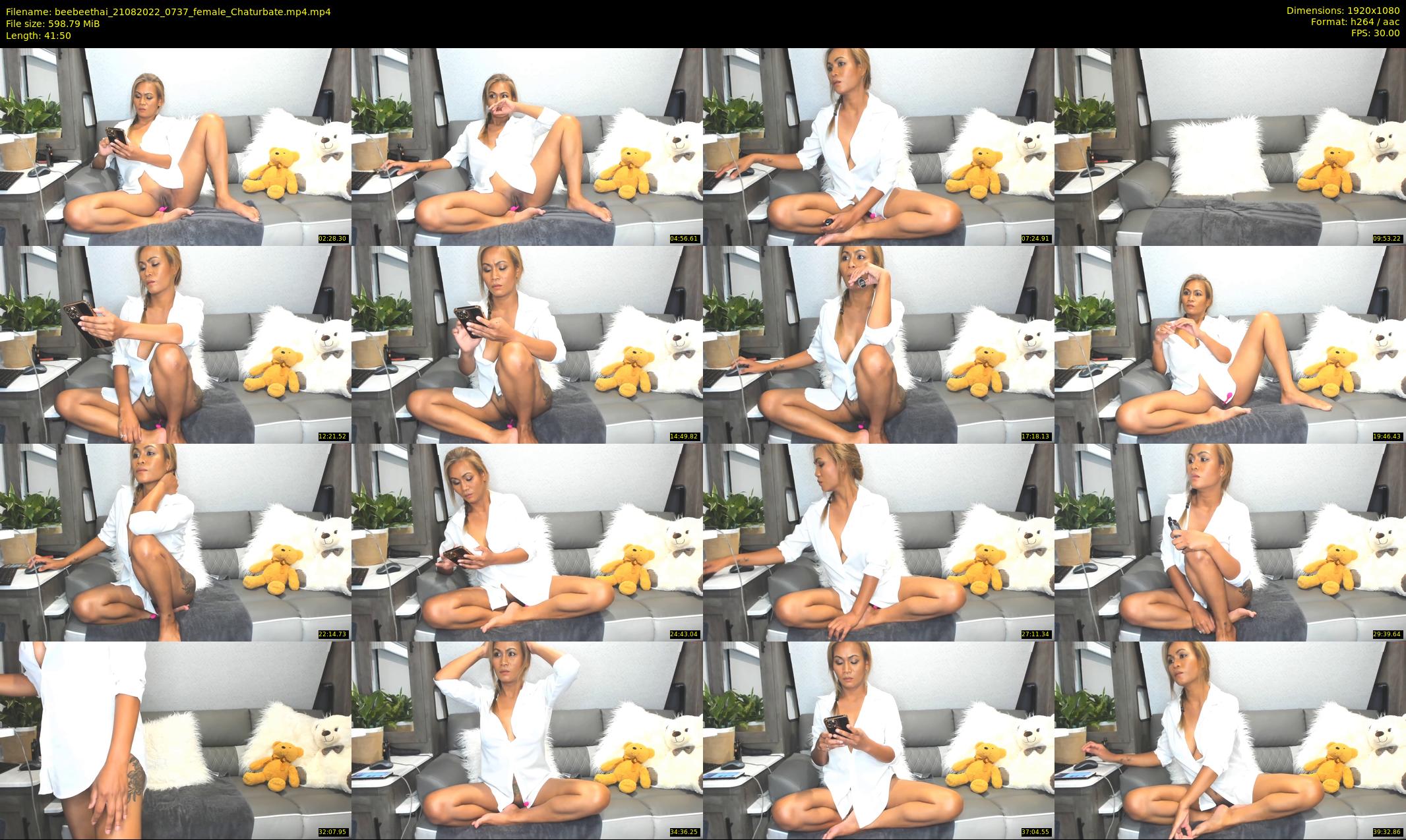 beebeethai — 42 minute Chaturbate female cam show recording, 1080p, Aug 21, 2022
