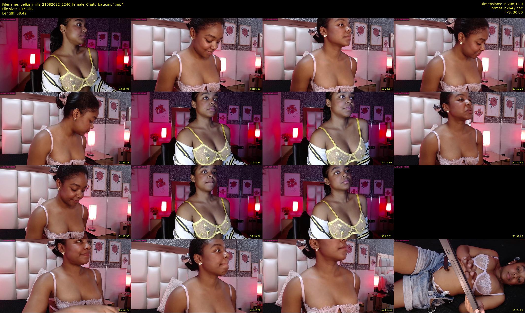 belkis_mills — 59 minute Chaturbate female cam show recording, 1080p, Aug 21, 2022