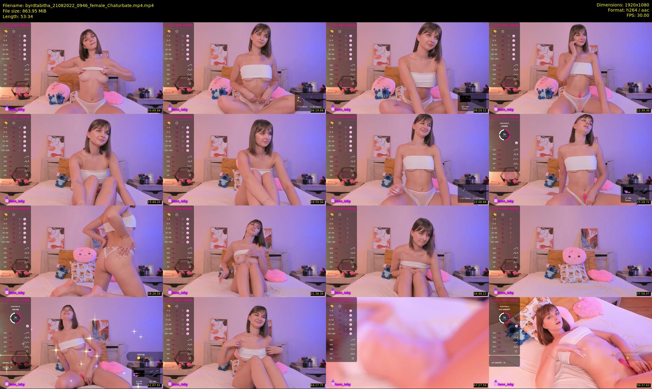 byrdtabitha — 54 minute Chaturbate female cam show recording, 1080p, Aug 21, 2022