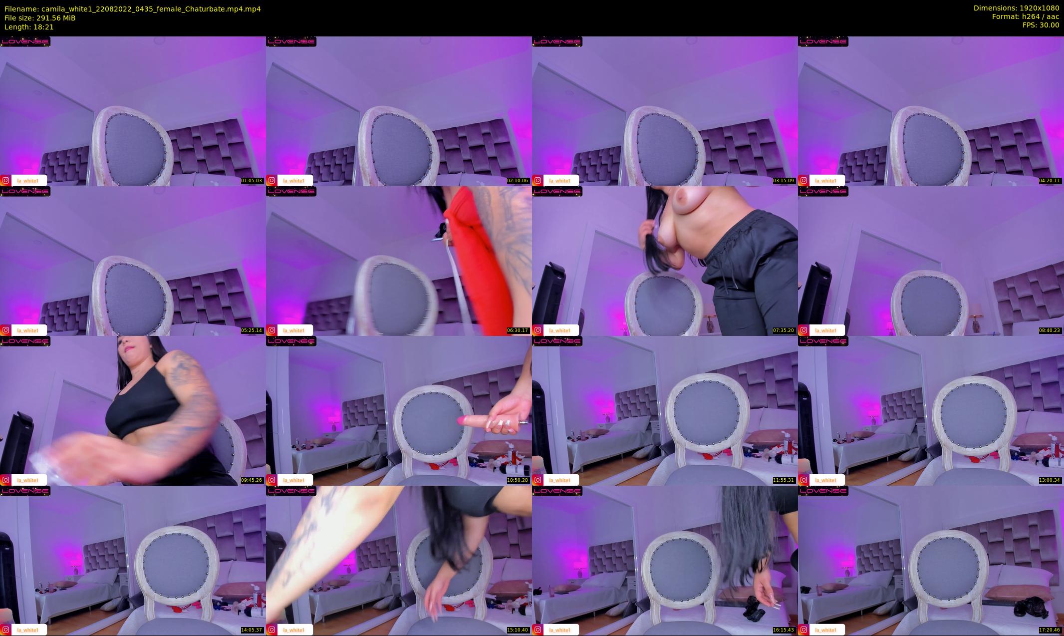 camila_white1 — 19 minute Chaturbate female cam show recording, 1080p, Aug 22, 2022