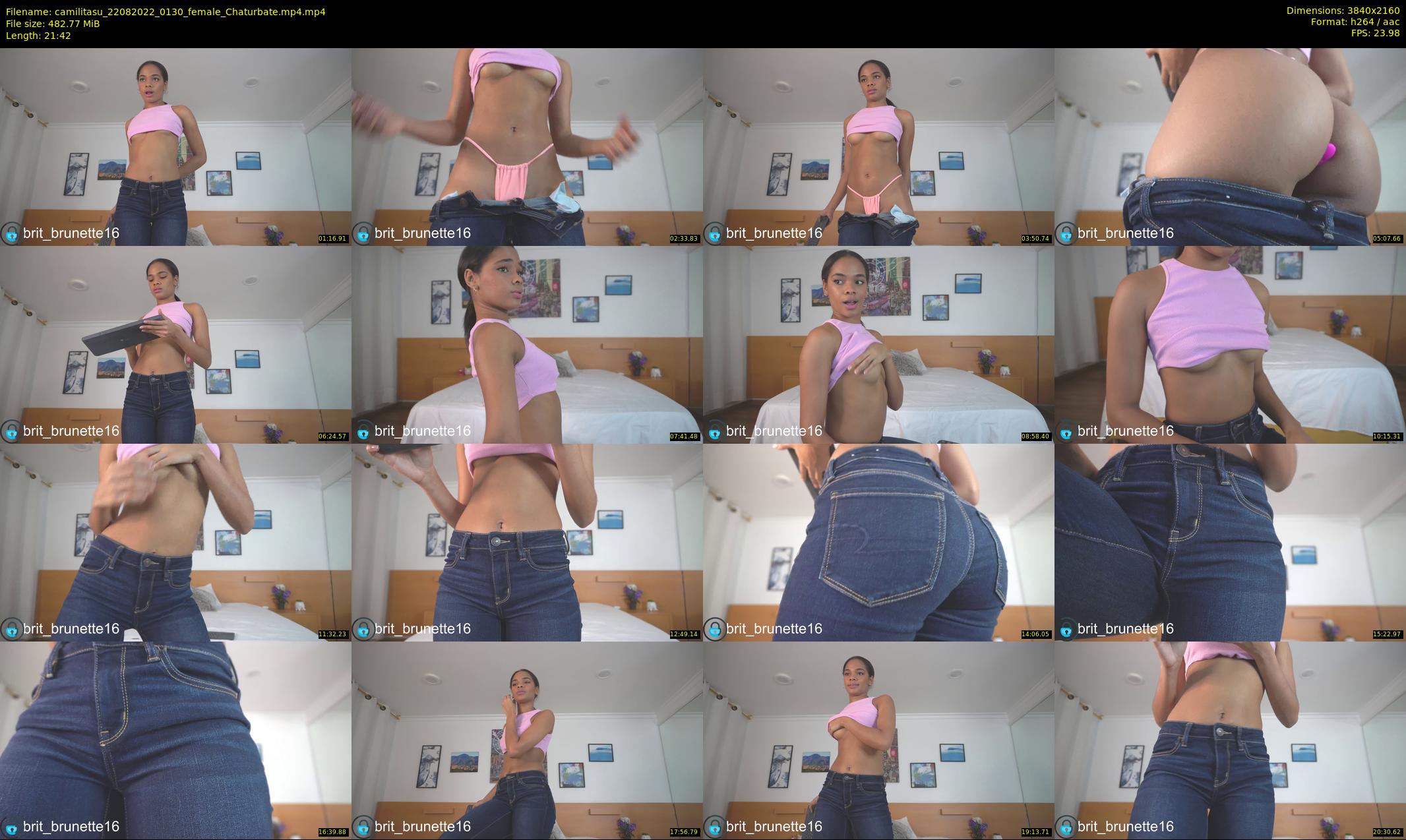 camilitasu — 22 minute Chaturbate female cam show recording, 4K, Aug 22, 2022