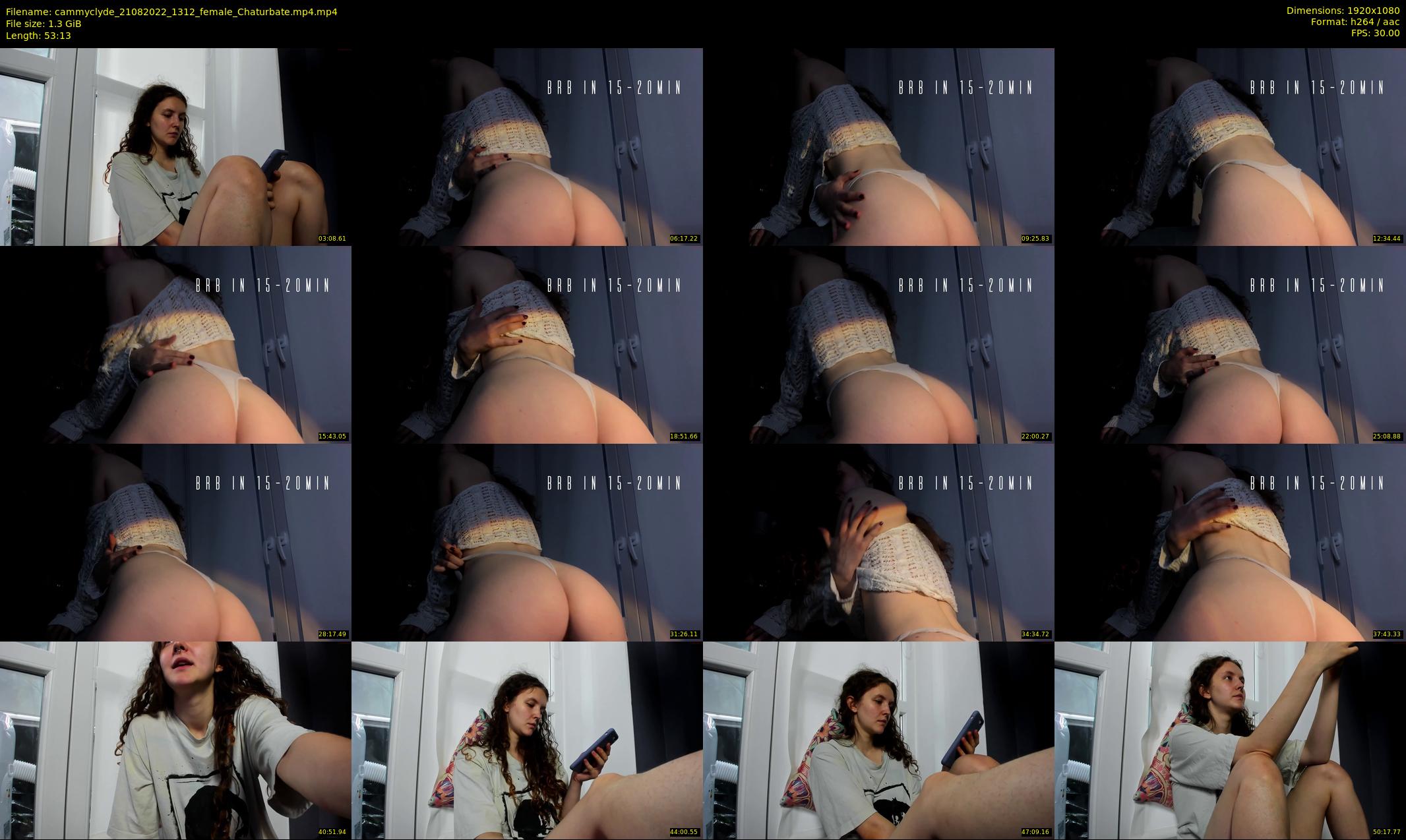 cammyclyde — 54 minute Chaturbate female cam show recording, 1080p, Aug 21, 2022