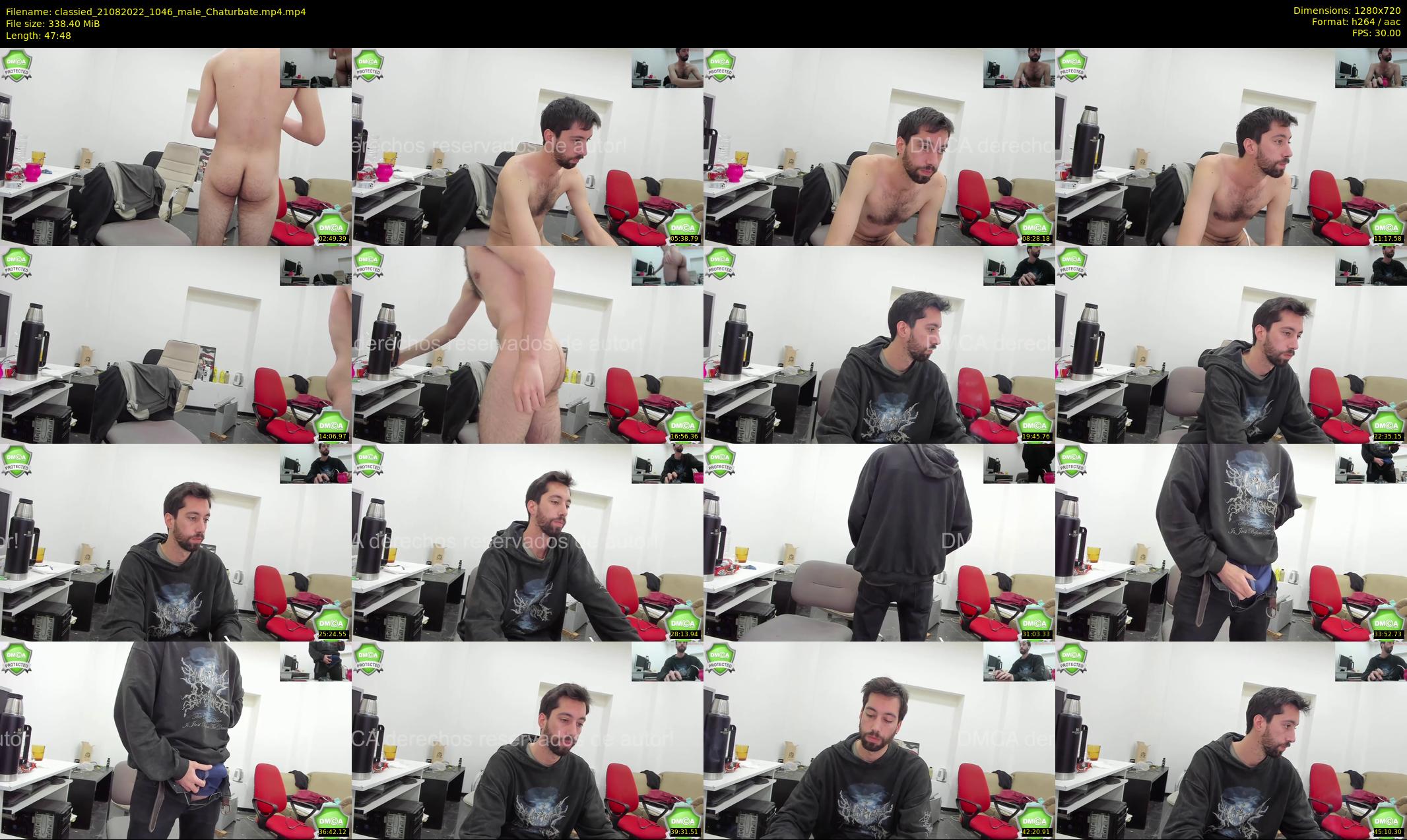 classied — 48 minute Chaturbate male cam show recording, 720p, Aug 21, 2022