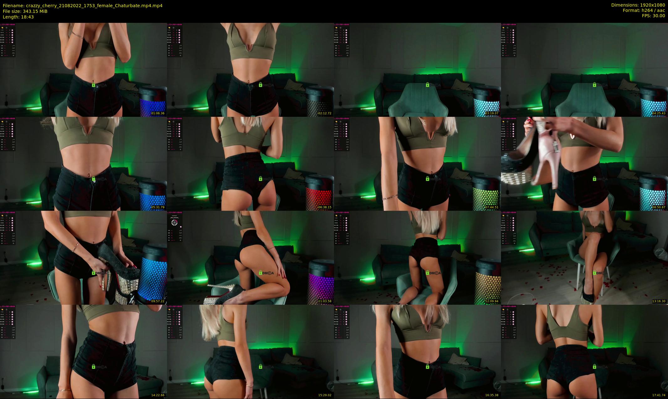 crazzy_cherry — 19 minute Chaturbate female cam show recording, 1080p, Aug 21, 2022