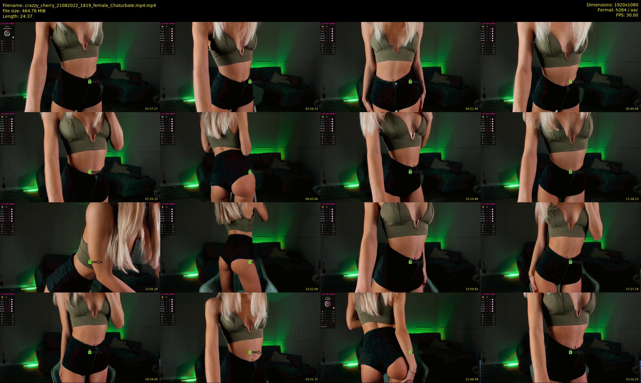 crazzy_cherry — 25 minute Chaturbate female cam show recording, 1080p, Aug 21, 2022