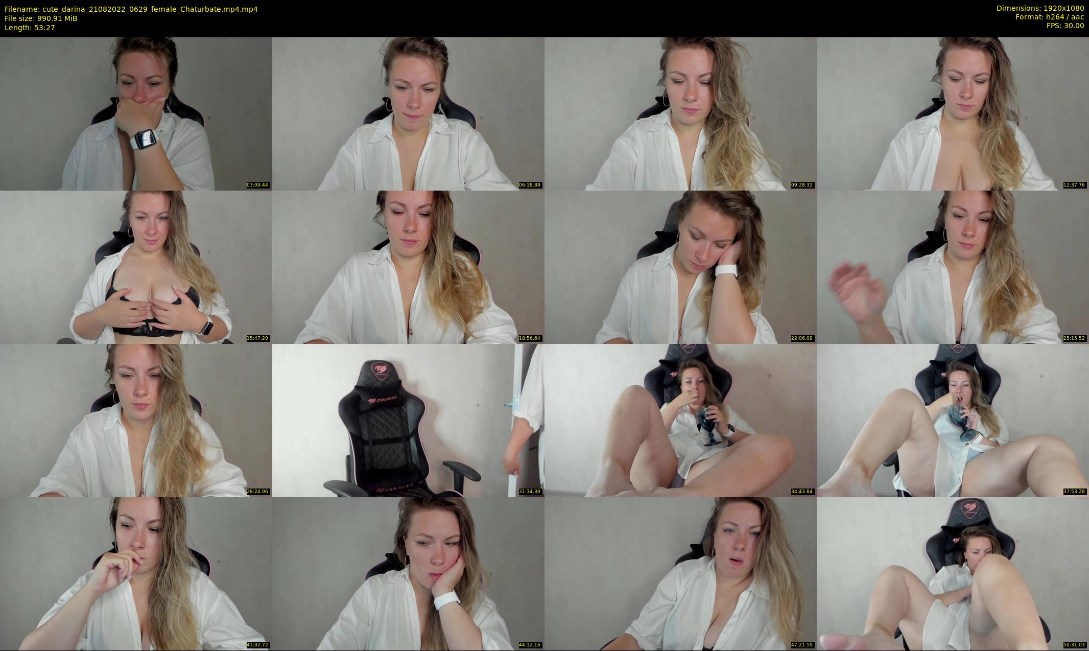 cute_darina — 54 minute Chaturbate female cam show recording, 1080p, Aug 21, 2022