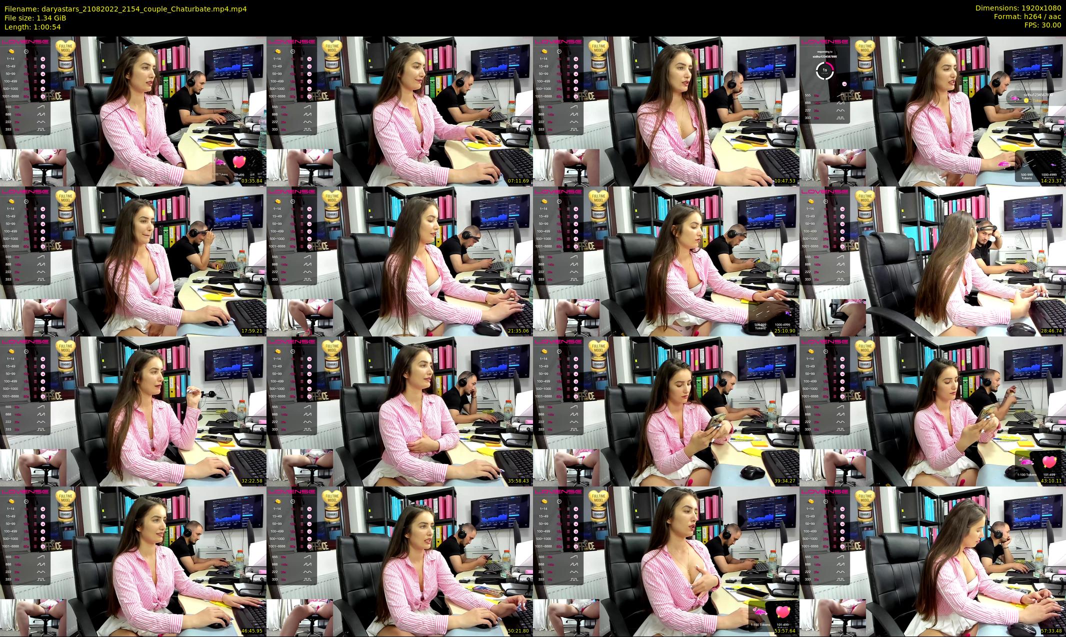 daryastars — 61 minute Chaturbate couple cam show recording, 1080p, Aug 21, 2022