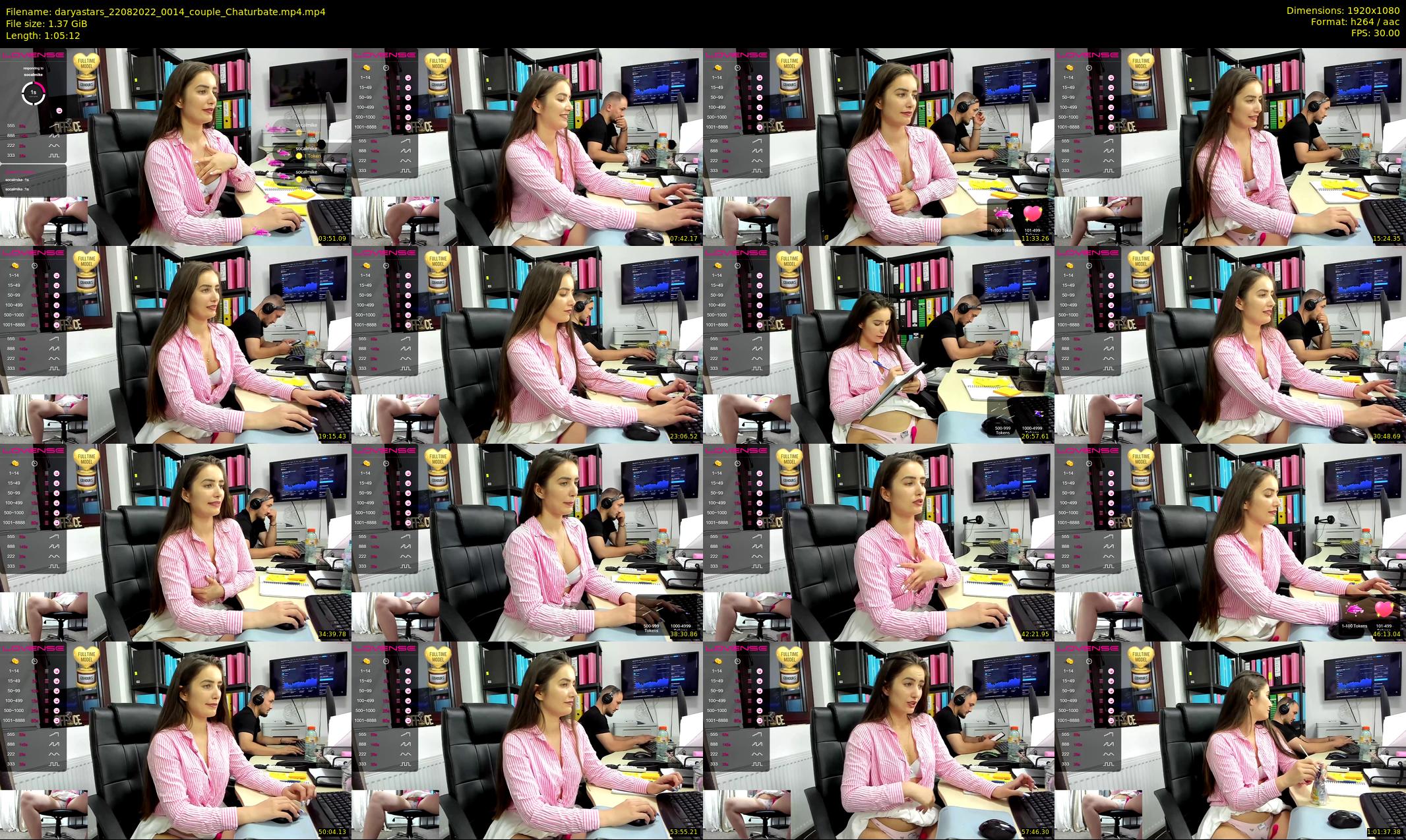 daryastars — 66 minute Chaturbate couple cam show recording, 1080p, Aug 22, 2022