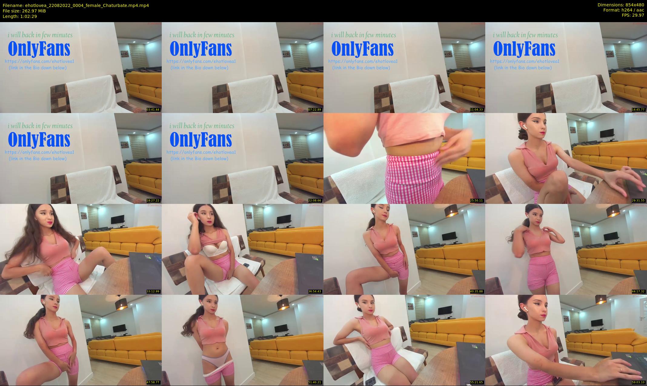 ehotlovea — 63 minute Chaturbate female cam show recording, 480p, Aug 22, 2022