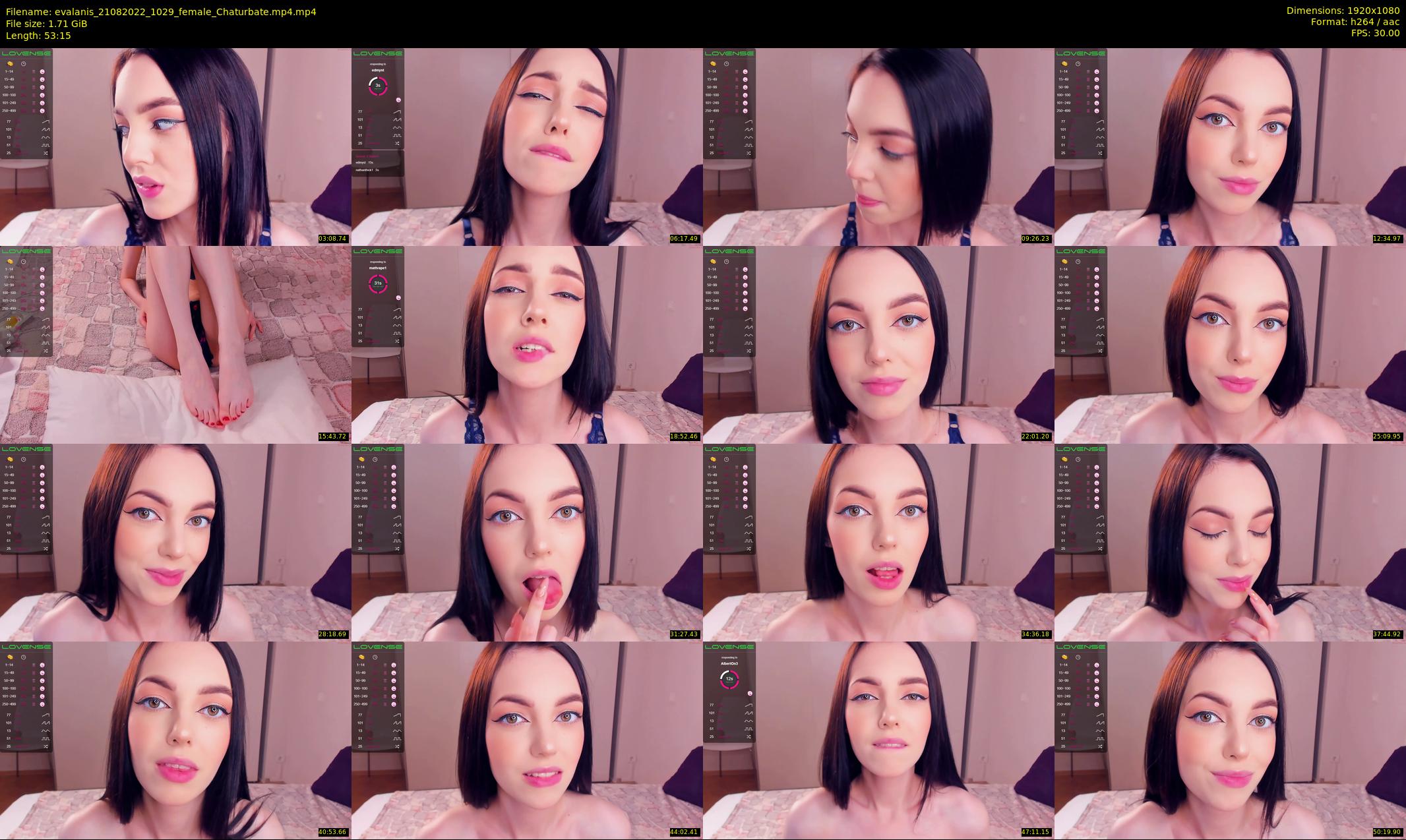 evalanis — 54 minute Chaturbate couple cam show recording, 1080p, Aug 21, 2022