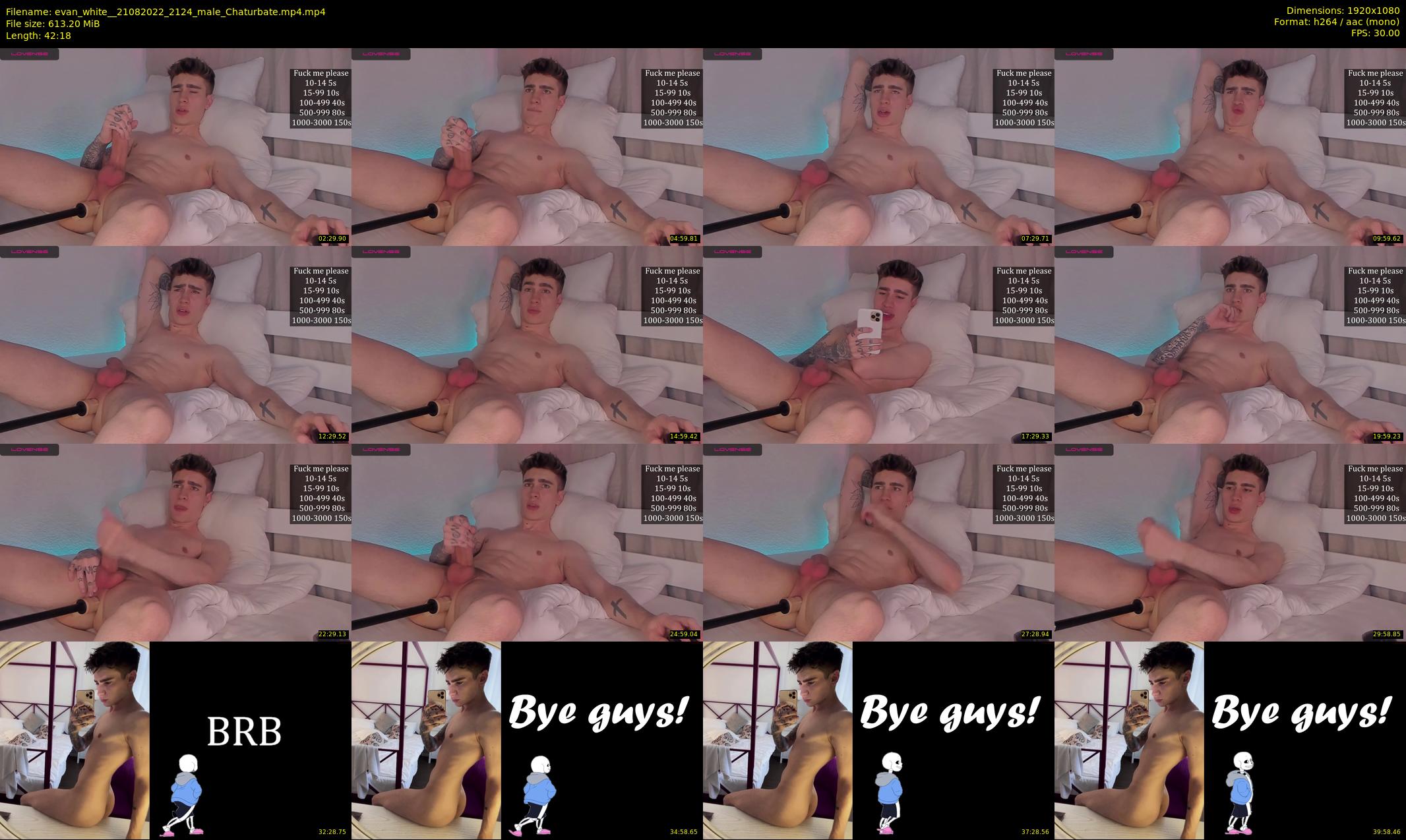 evan_white_ — 43 minute Chaturbate male cam show recording, 1080p, Aug 21, 2022